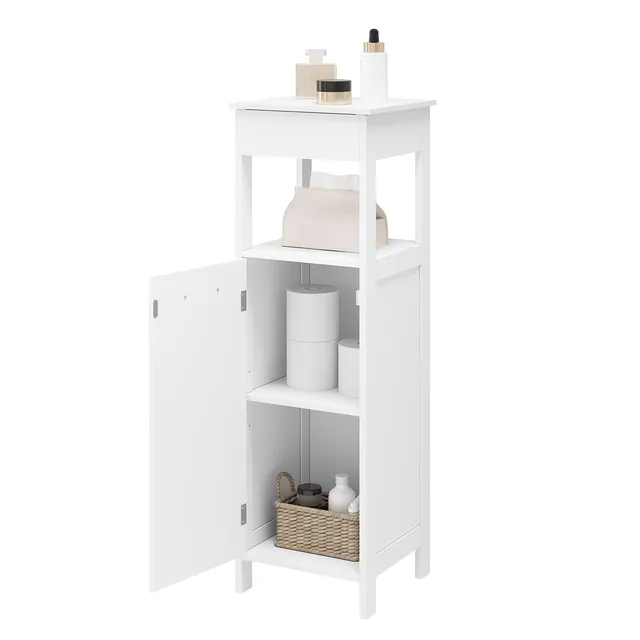 eugad-badezimmerschrank-wei-mit-t-r-32x99x30-cm image 1