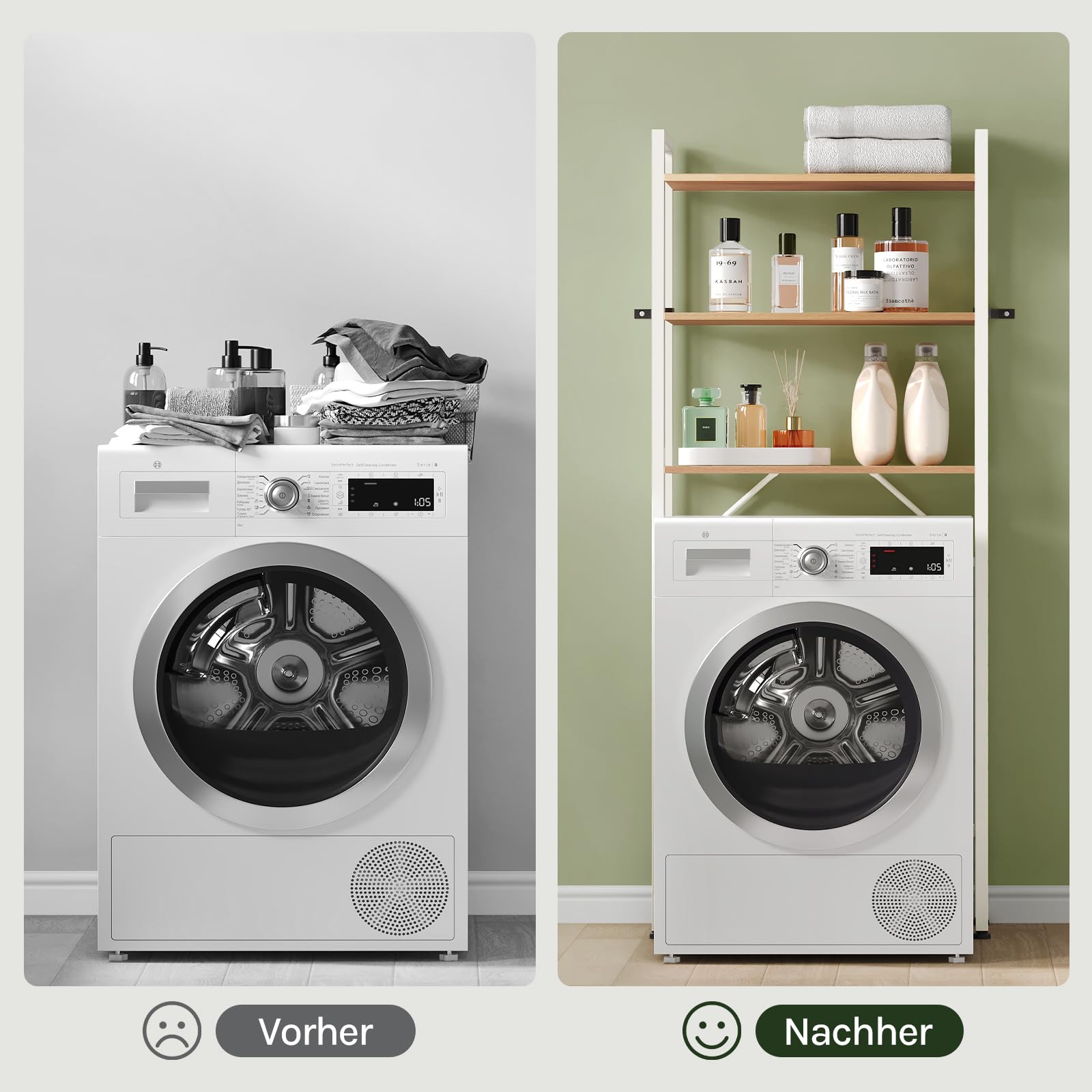 eugad-aufbewahrung-waschmaschinenregal-eiche-wei-3-ablagen image 7