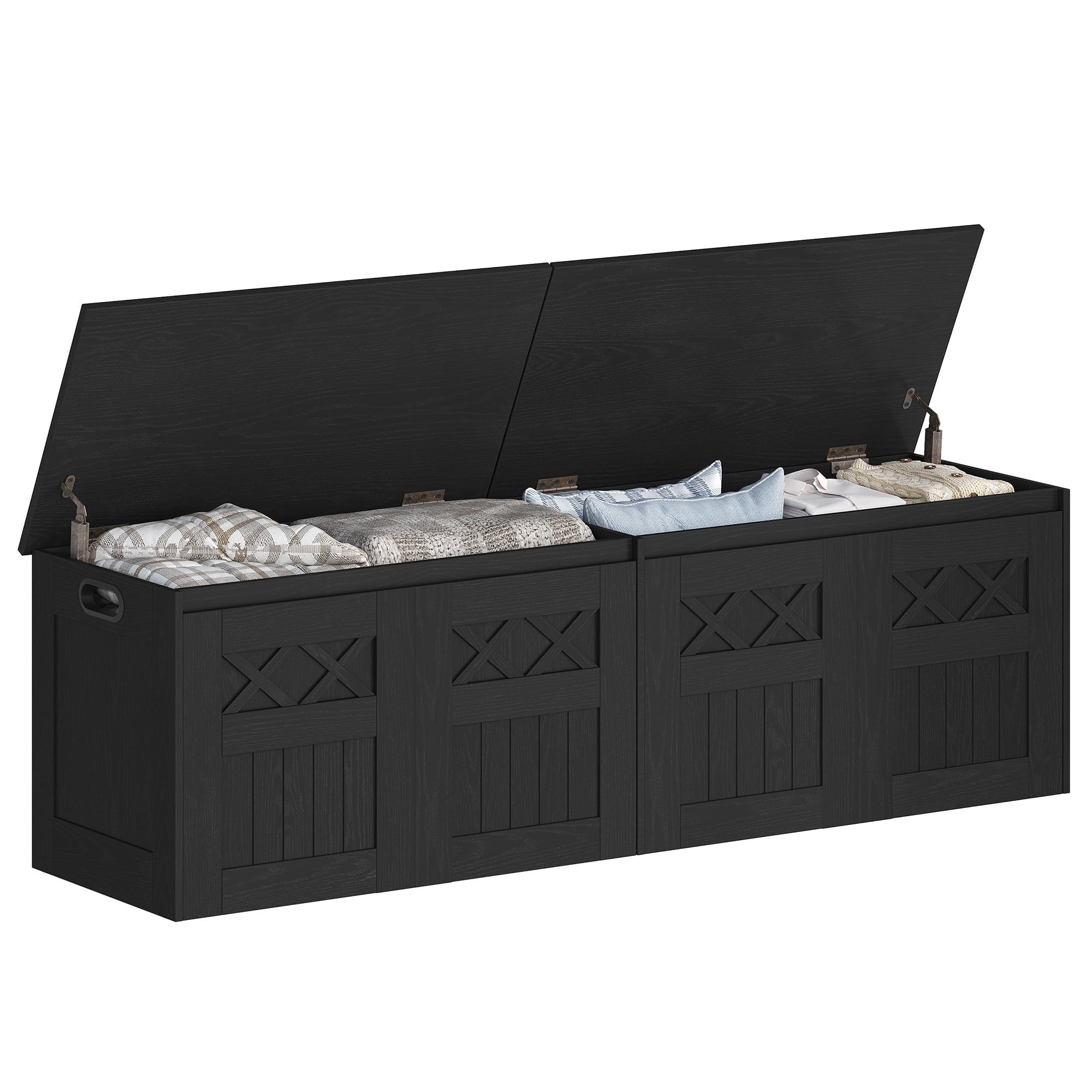 hzuaneri-living-room-sitzbank-truhe-schwarz-150-cm-268-l image 2