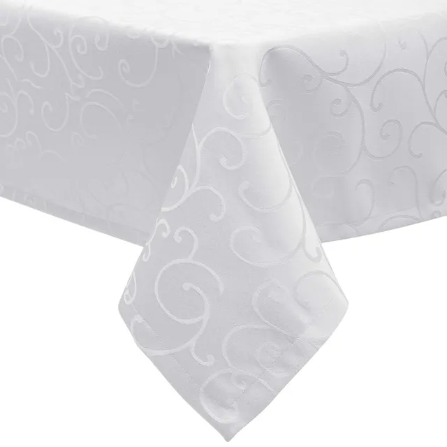 eugad-tischdecke-damast-wei-130x160-abwaschbar image 1