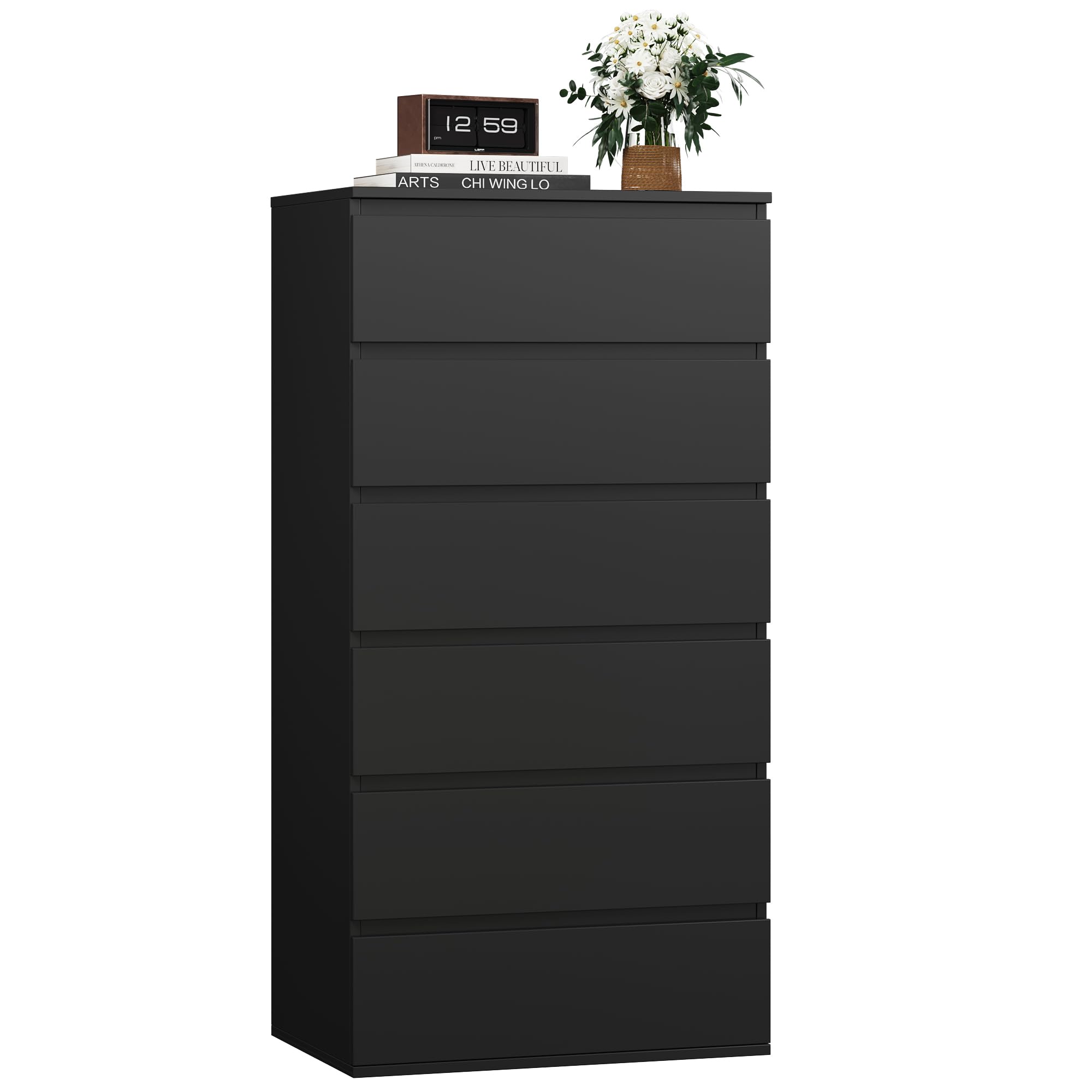 forehill-kommode-wei-6-schubladen-schmal-119-cm-mdf image 8