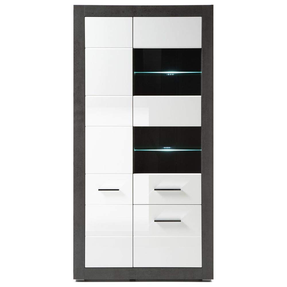 lomadox-eton-61-standvitrine-hochglanz-wei-beton-100-cm image 3