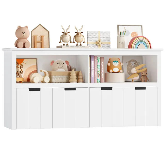 forehill-kinderregal-wei-120-cm-mit-4-schubladen image 1