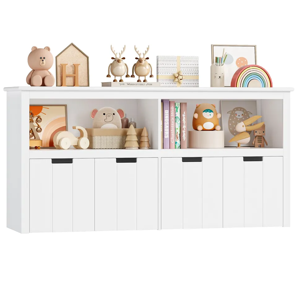 forehill-kinderregal-wei-120-cm-mit-4-schubladen image 1