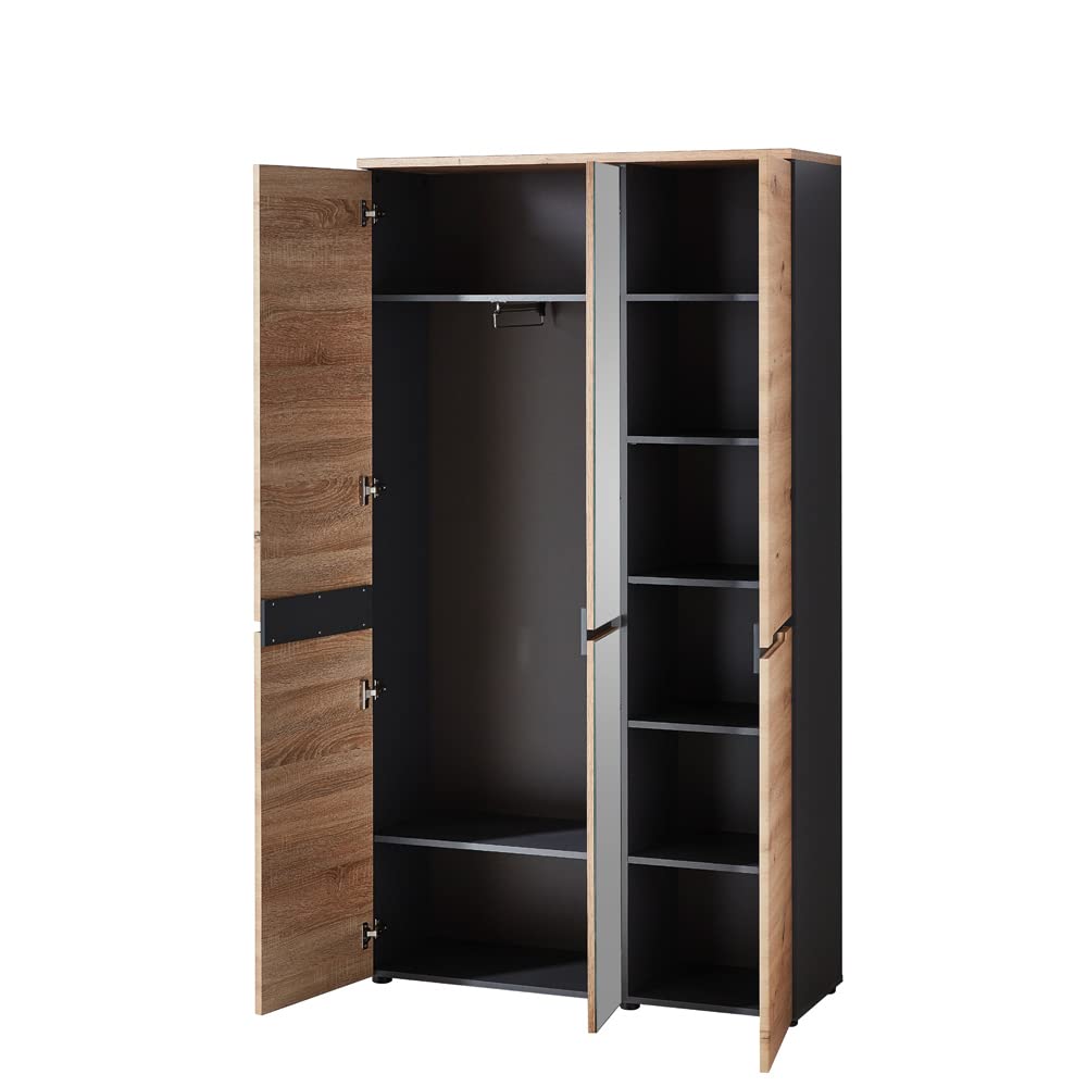 lomadox-flur-garderobenschrank-105-cm-artisan-eiche-spiegel image 5