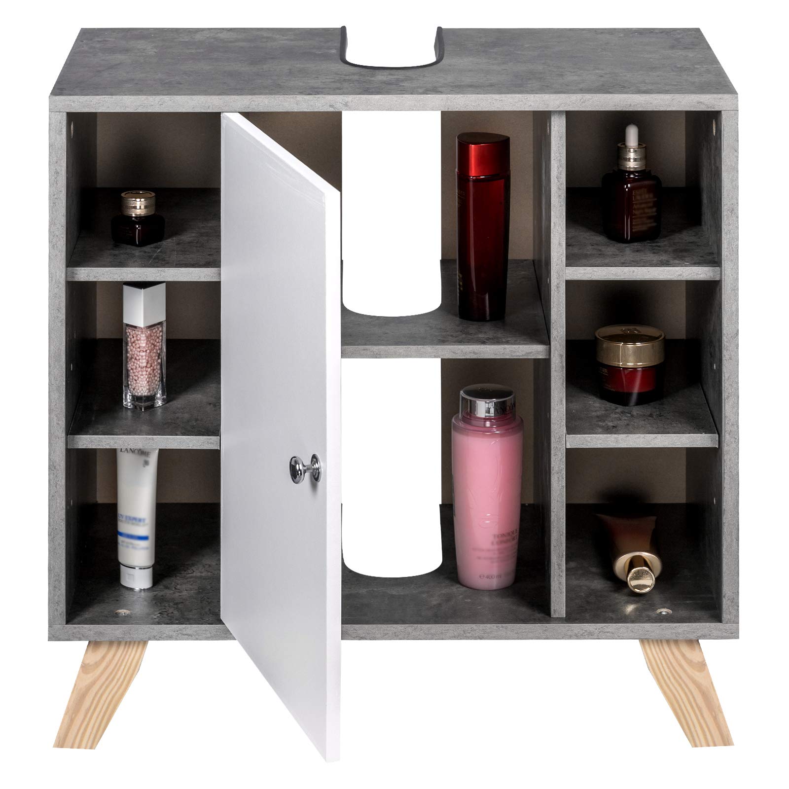 eugad-aufbewahrung-waschbeckenunterschrank-60-cm-anthrazit-wei image 5