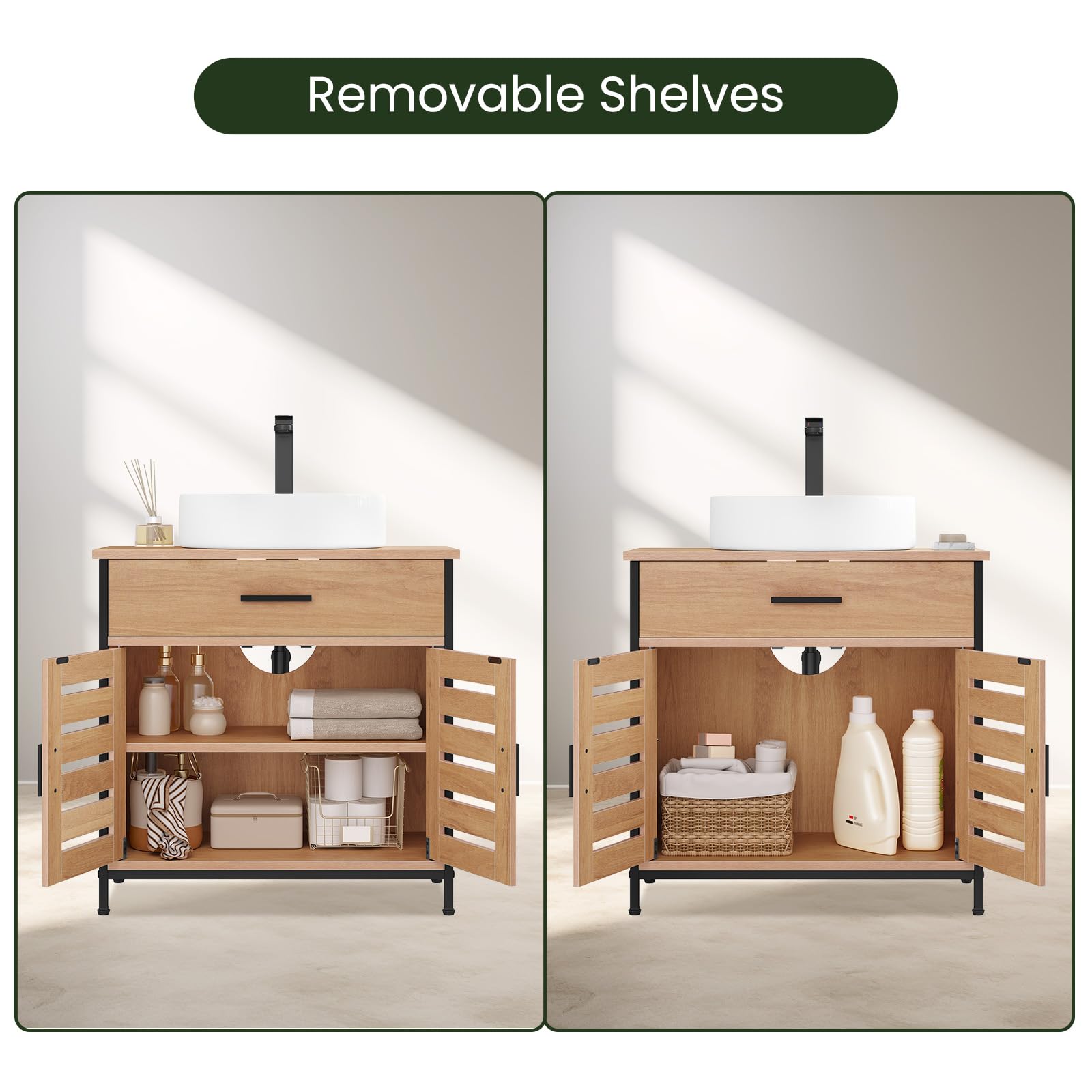 eugad-waschbeckenunterschrank-helle-eiche-60x60x30-schublade image 4