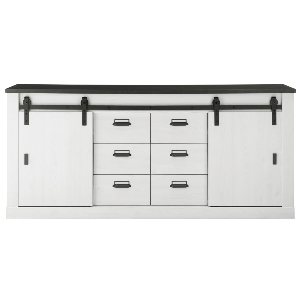 lomadox-esszimmer-set-pinie-wei-anthrazit-mit-led image 7
