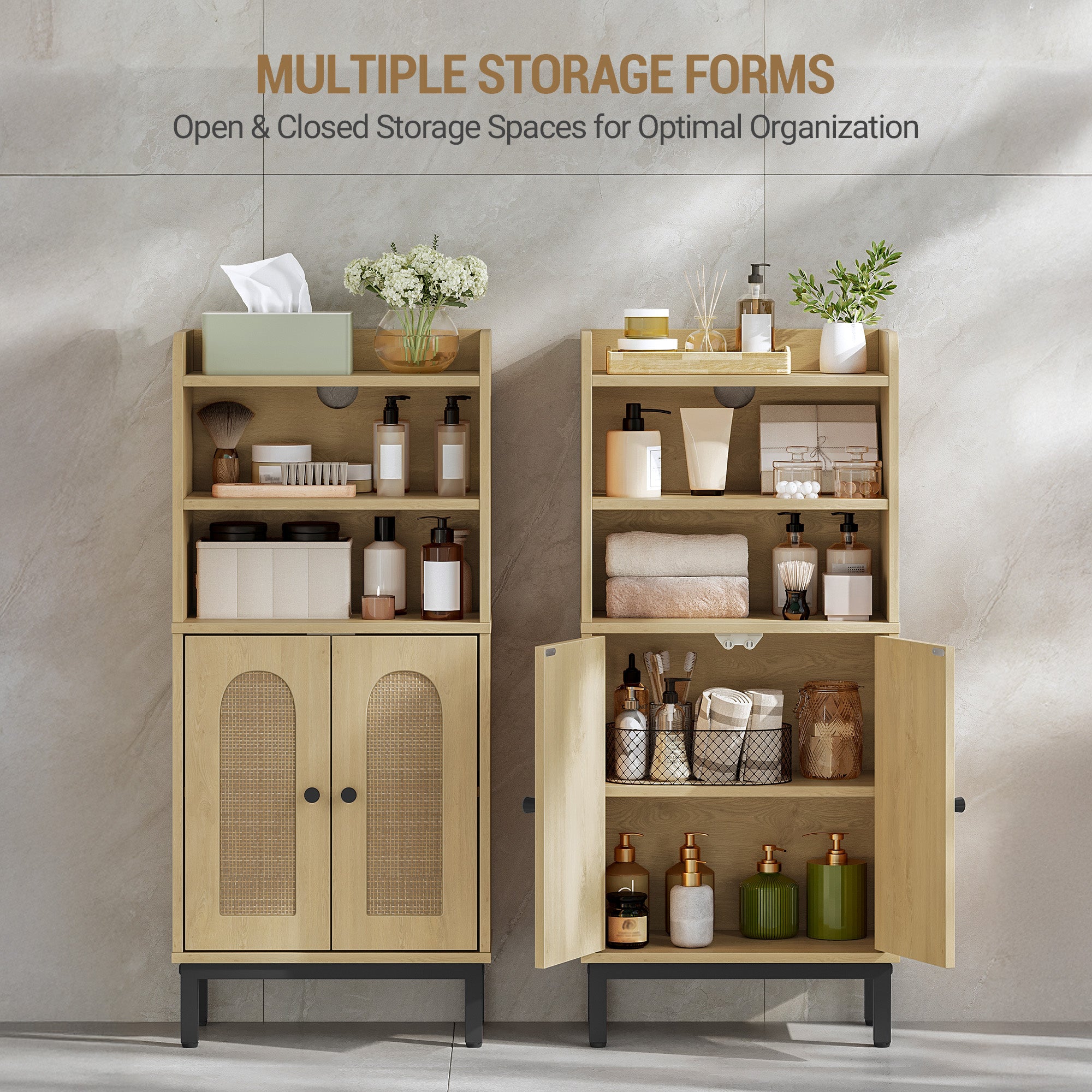 hzuaneri-bathroom-badschrank-bc48202b-gelb-18x37x83-verstellbar image 7