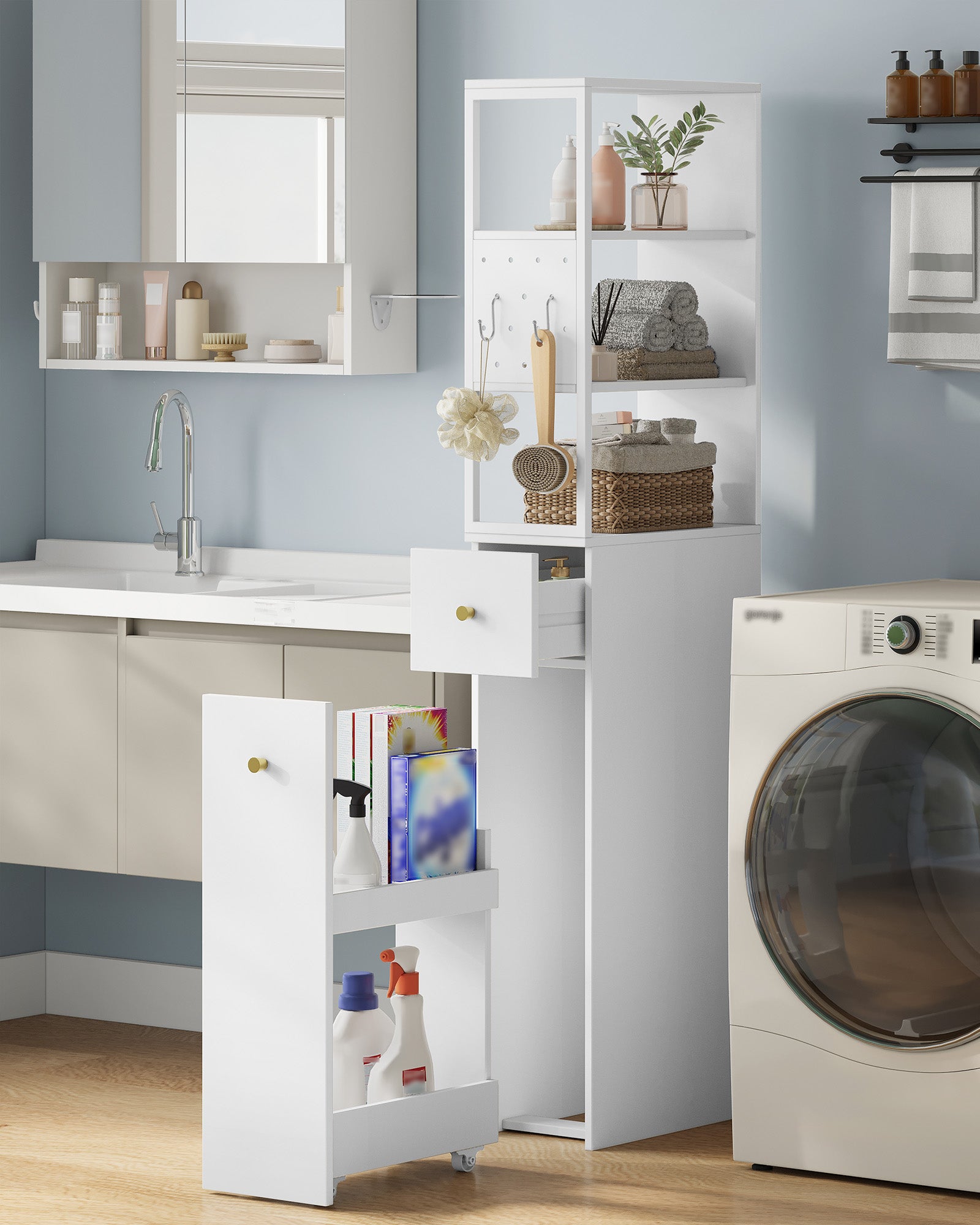 hzuaneri-bathroom-bc32003w-badezimmerschrank-wei-40x20x140 image 6