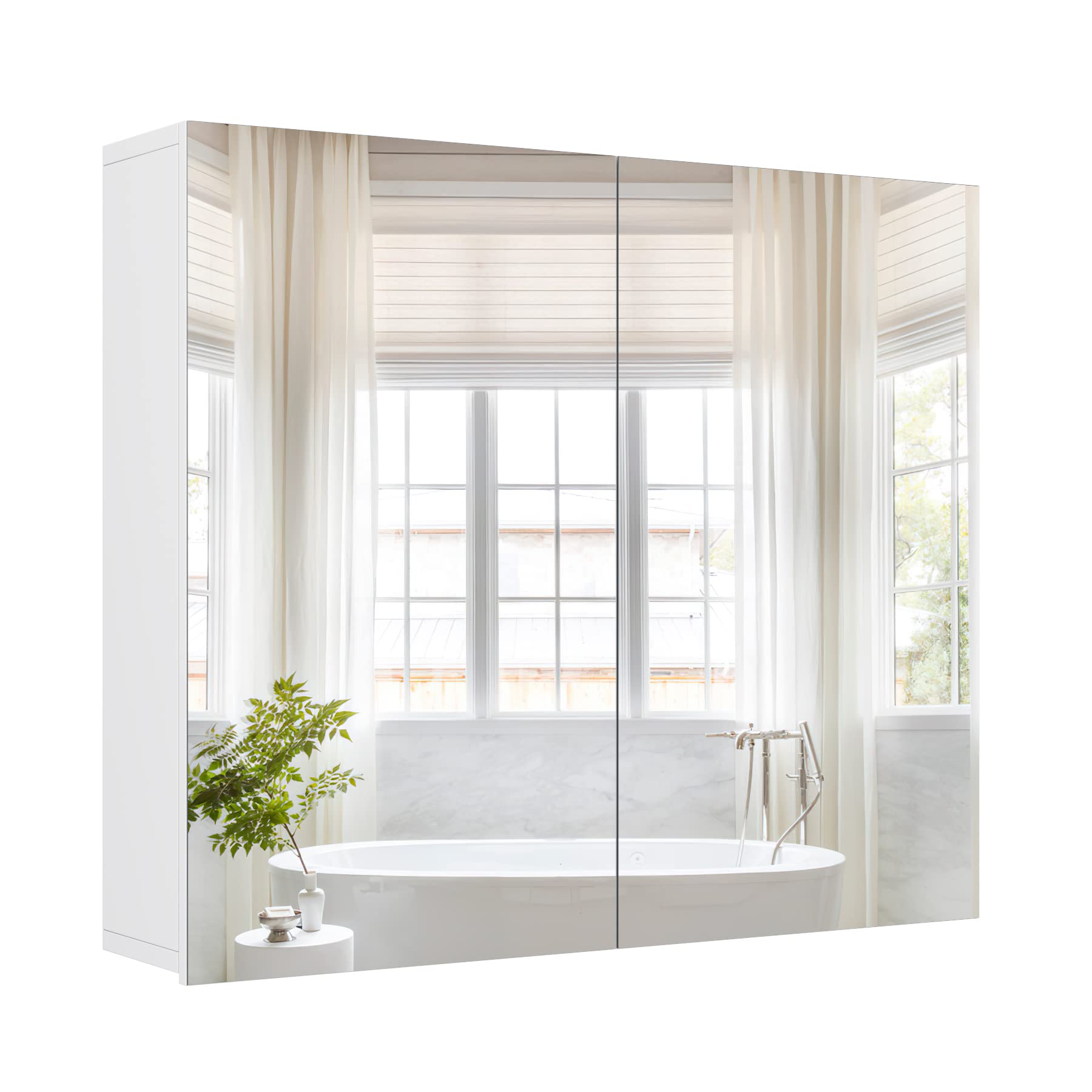 forehill-bathroom-vanity-unit-spiegelschrank-wei-70-cm-2-t-ren image 1
