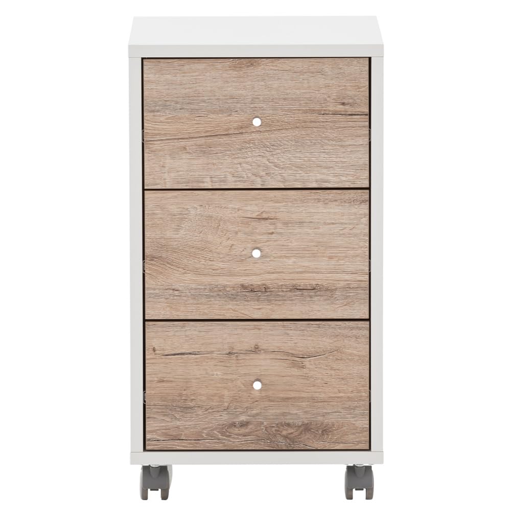 lomadox-b-ro-eckschreibtisch-wei-wildeiche-mit-container image 7