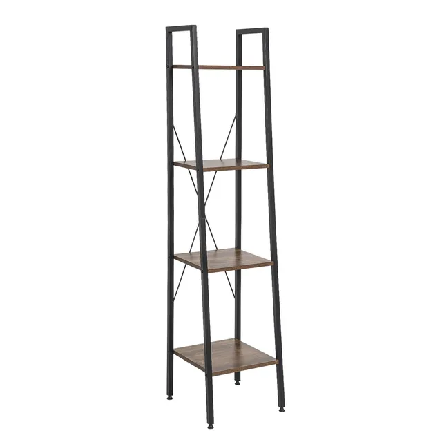 eugad-aufbewahrung-b-cherregal-industrial-vintage-34x35x148-cm image 1