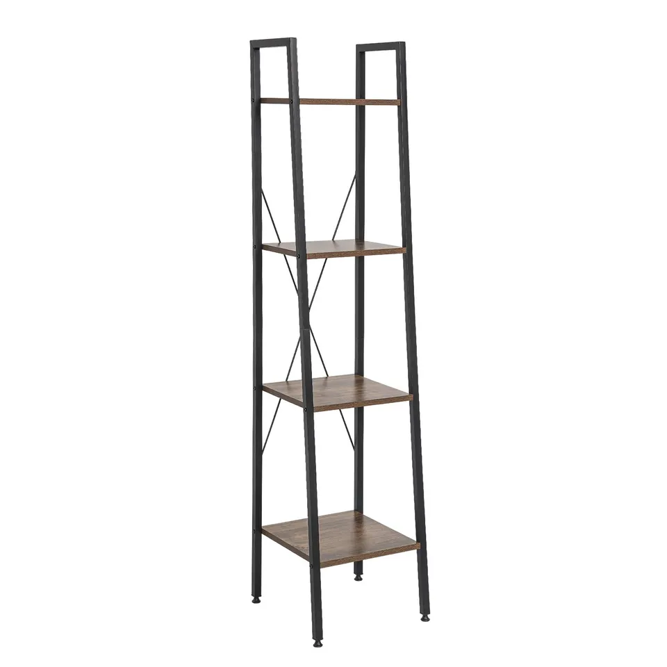 eugad-aufbewahrung-b-cherregal-industrial-vintage-34x35x148-cm image 1