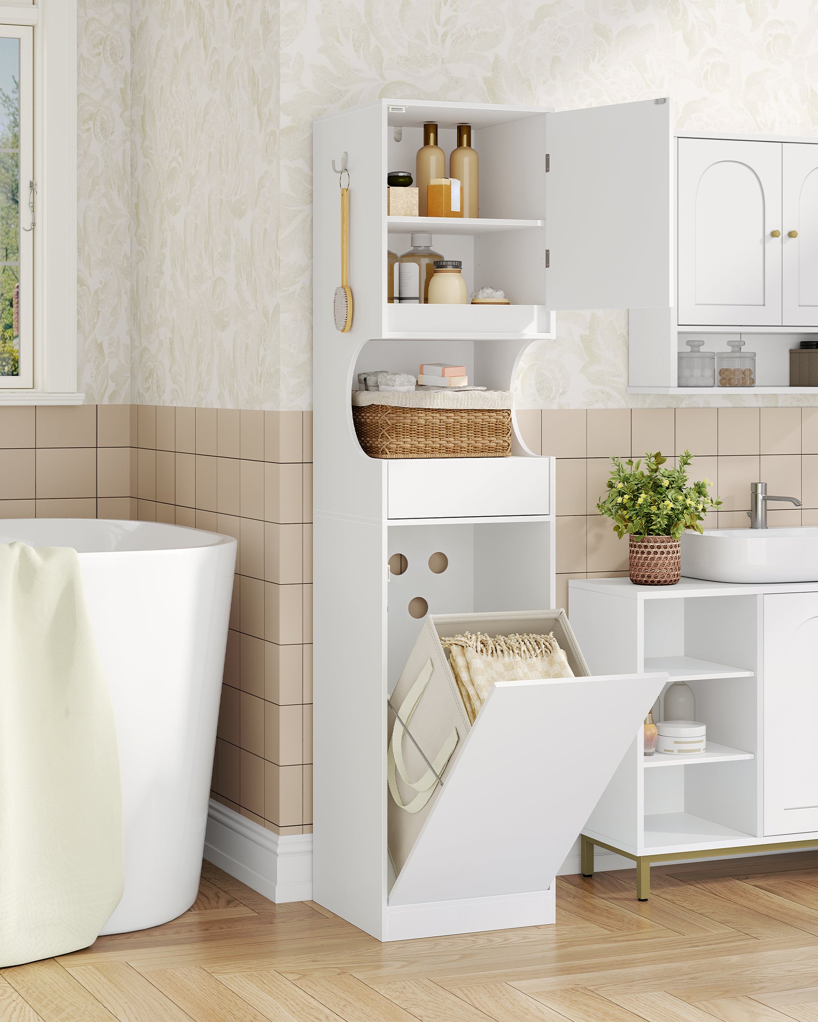 hzuaneri-bathroom-hochschrank-bc43013x-wei-w-schekorb image 2