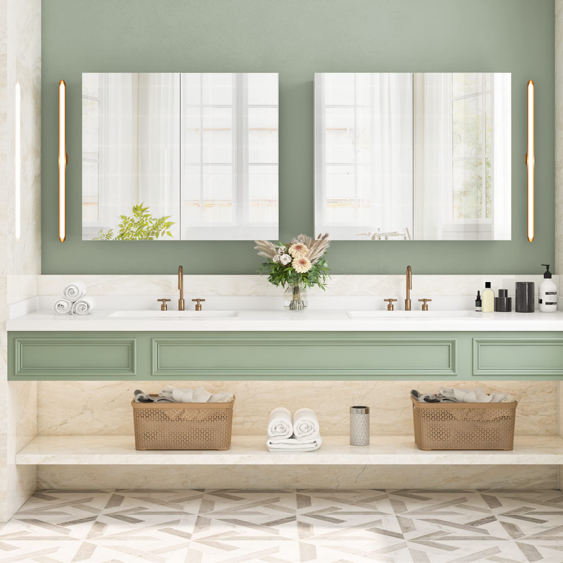 forehill-bathroom-vanity-unit-spiegelschrank-wei-70-cm-2-t-ren image 5