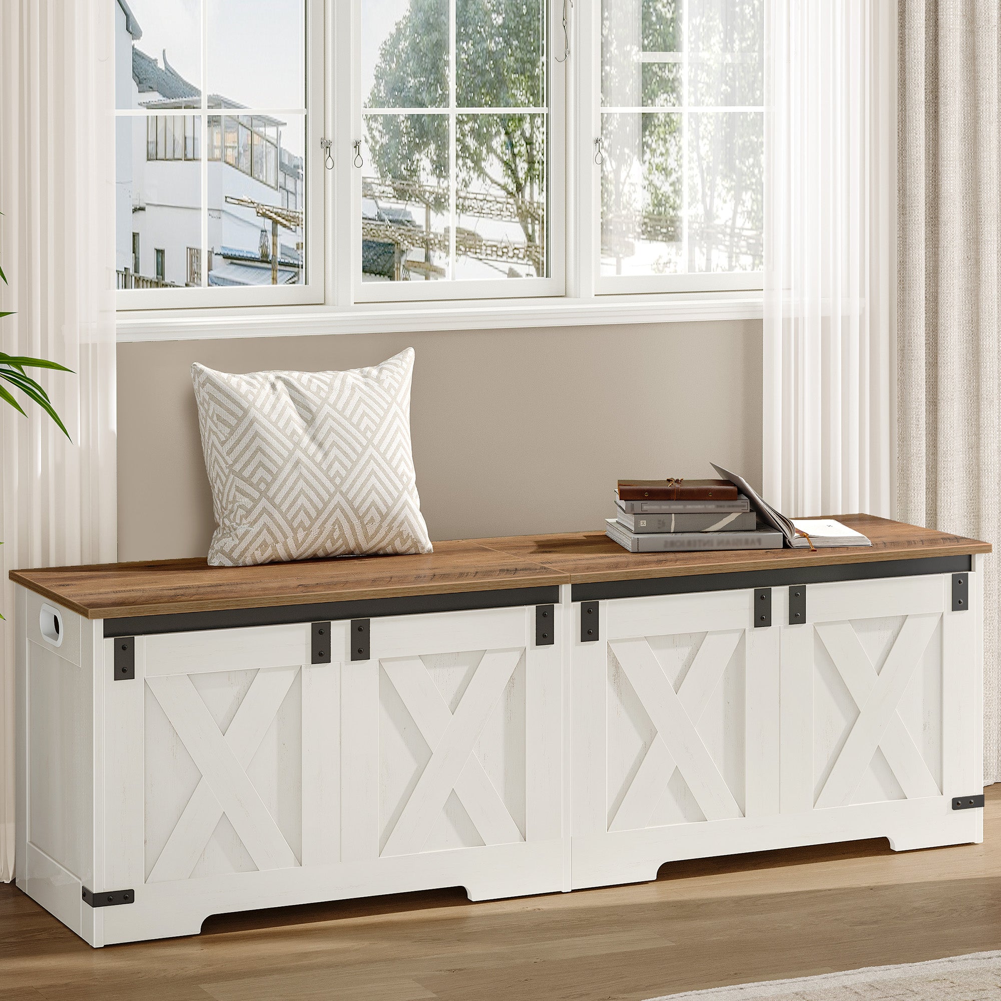 hzuaneri-living-room-schuhbank-150cm-wei-braun-sitztruhe image 5