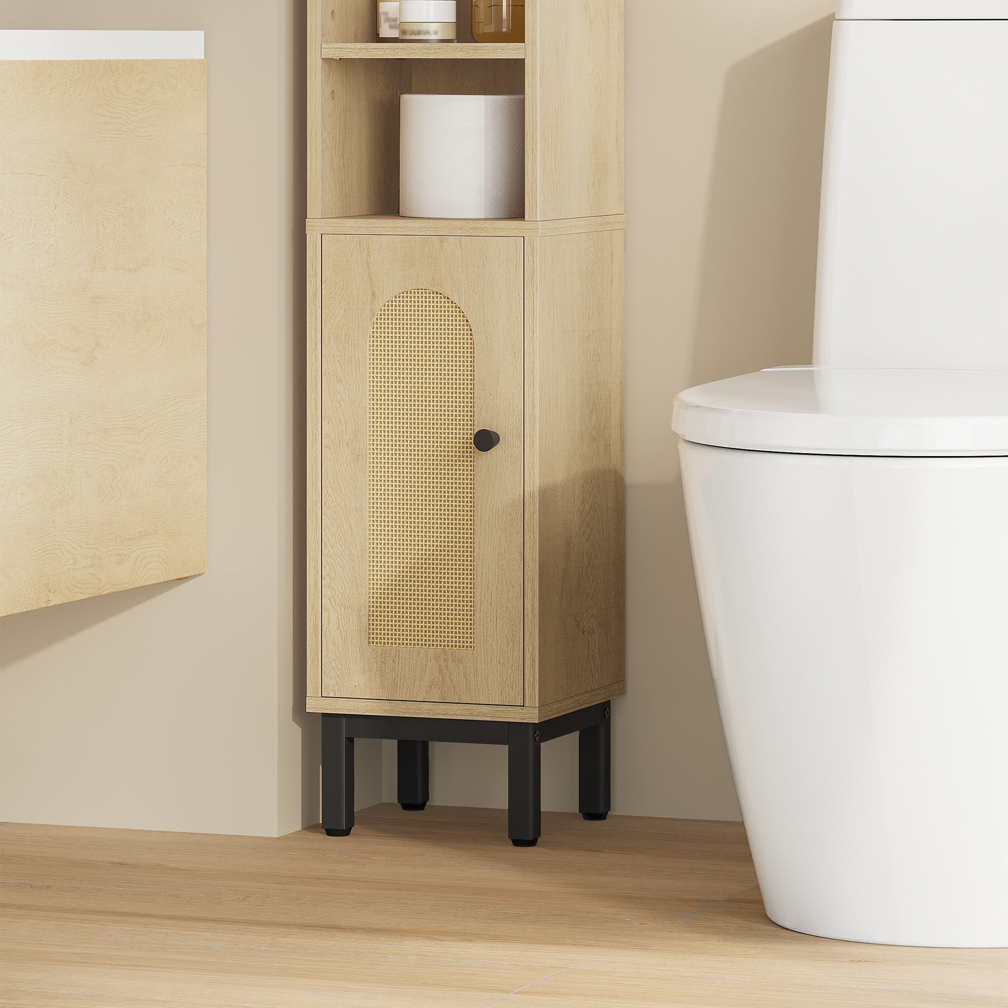hzuaneri-bathroom-badschrank-helle-eiche-20x20x83-cm image 5