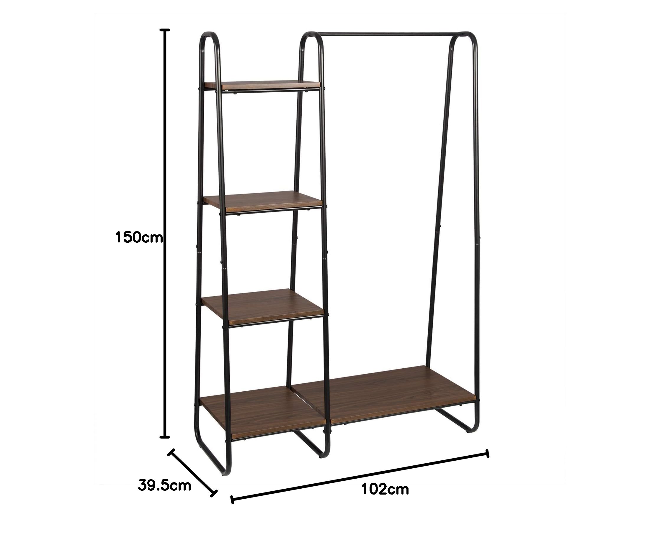 eugad-kleiderst-nder-mit-ablagen-102x40x150-cm-wei-eiche image 2