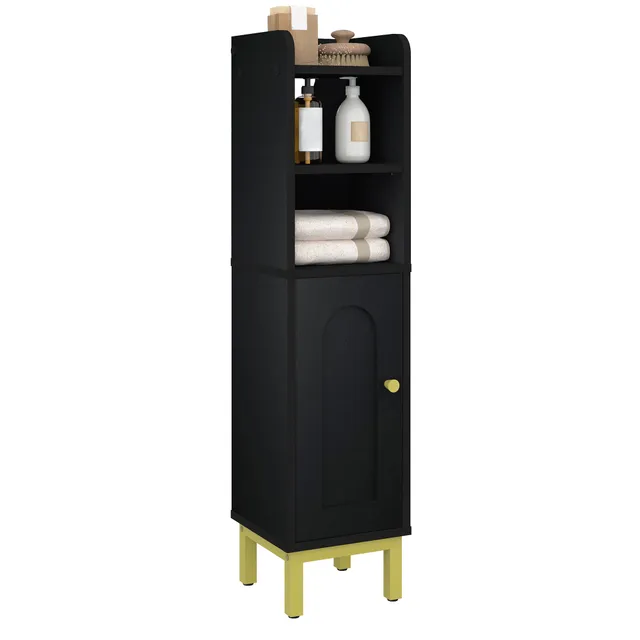 hzuaneri-badschrank-schmal-wei-20x20x83-cm-verstellbar image 1