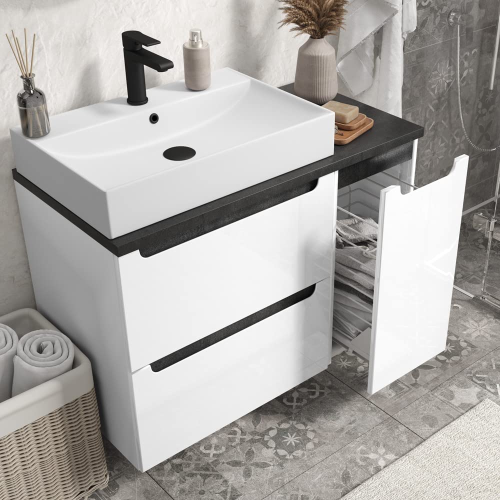 lomadox-badezimmer-waschtisch-set-60-cm-hochglanz-wei image 1