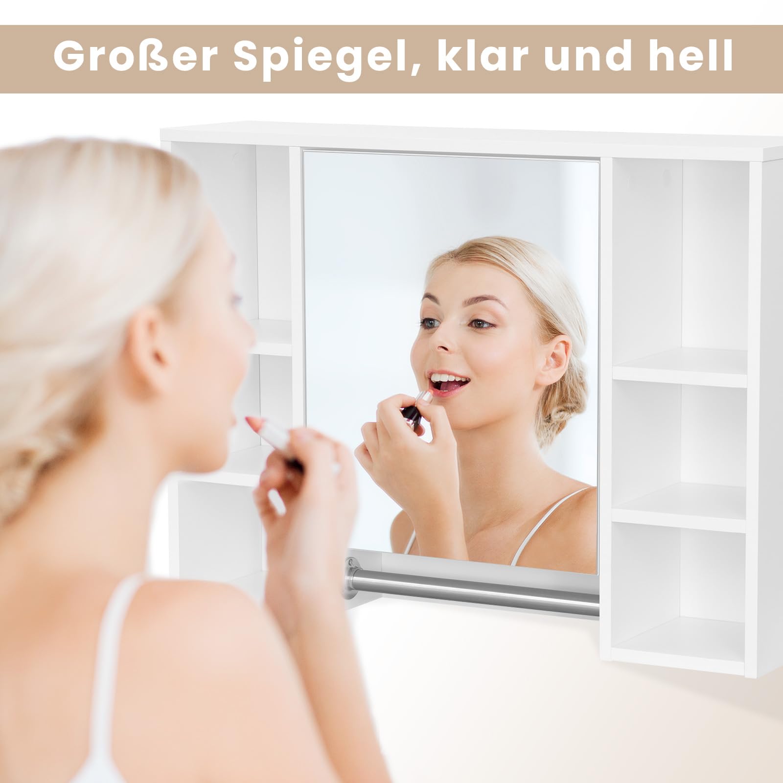 eugad-spiegelschrank-wei-80x20x60cm-bad-h-ngeschrank-8-f-cher image 5