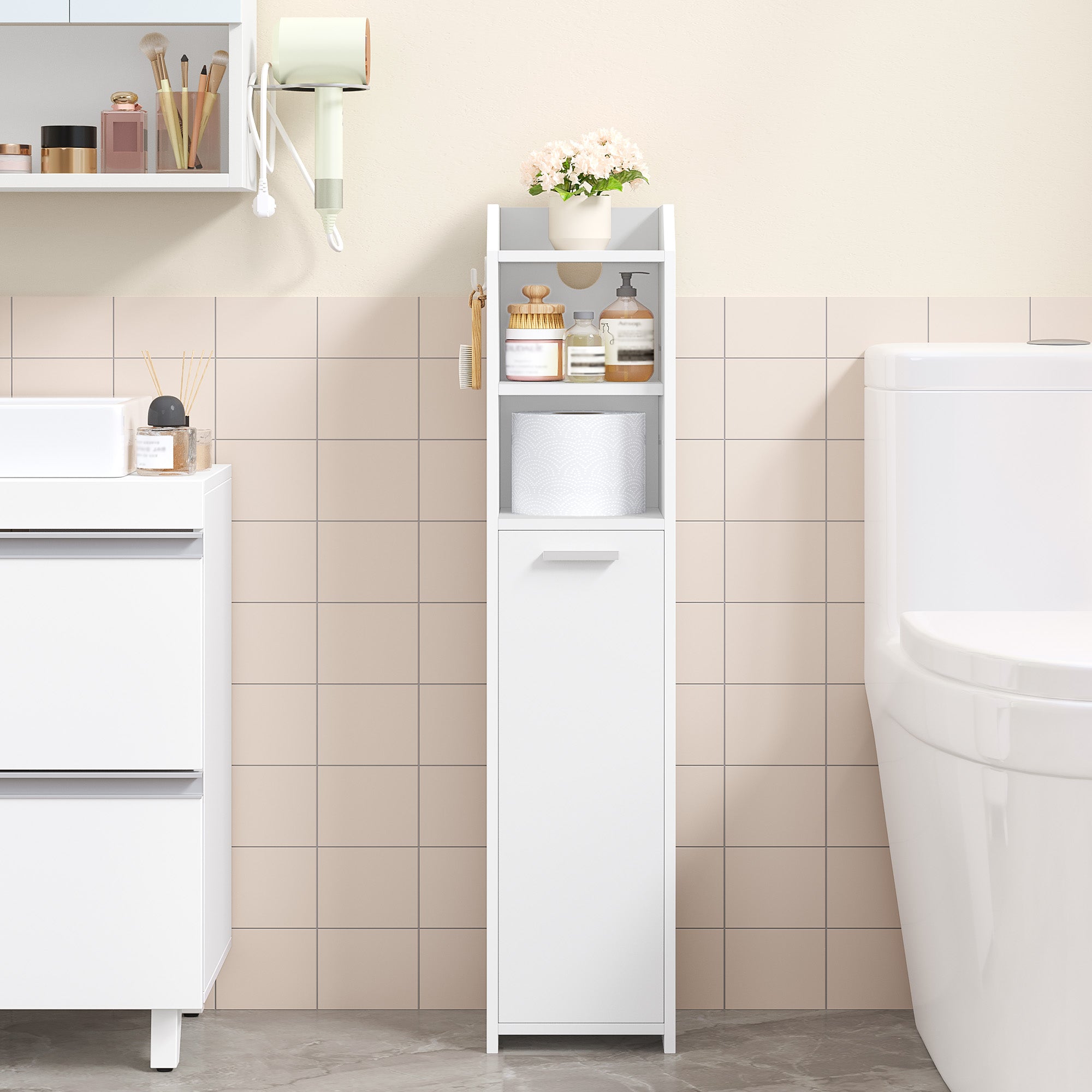 hzuaneri-bathroom-bc22903x-badschrank-wei-schmal-20x20x90cm image 3