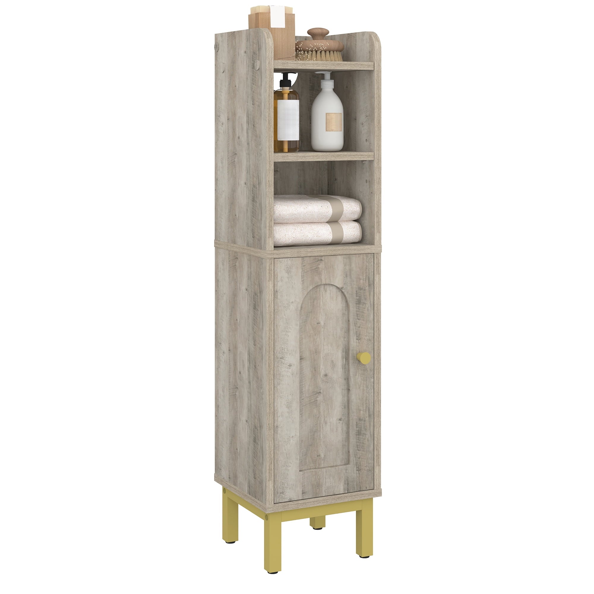 hzuaneri-bathroom-badschrank-schmal-greige-mit-t-r-83-cm image 4