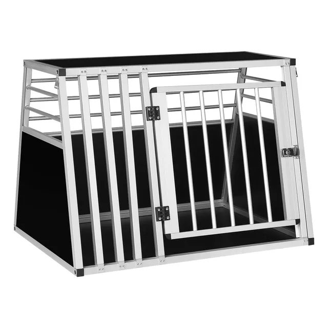 eugad-haustierbedarf-hundebox-auto-alu-92x65x66-kofferraum image 1