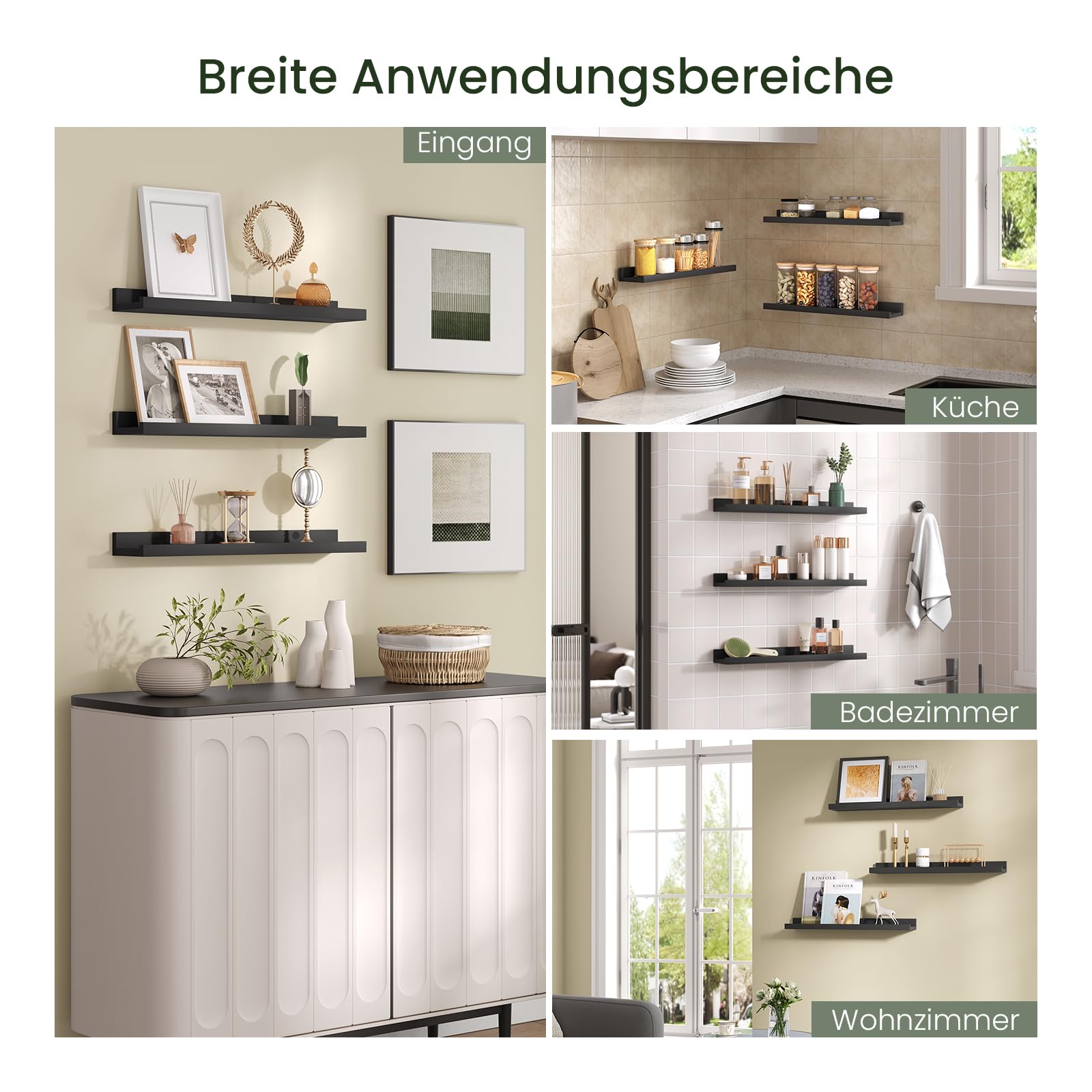 eugad-aufbewahrung-wandregal-schwarz-6er-set-60-cm-schweberegal image 5