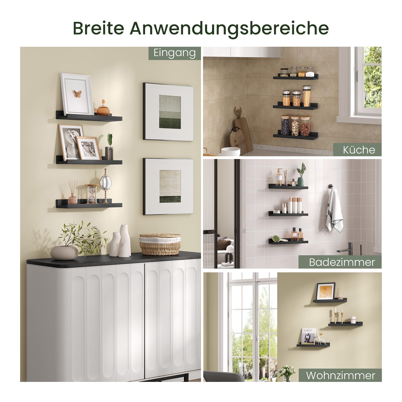 eugad-aufbewahrung-wandregal-schwarz-6er-set-40-cm-schweberegal image 5