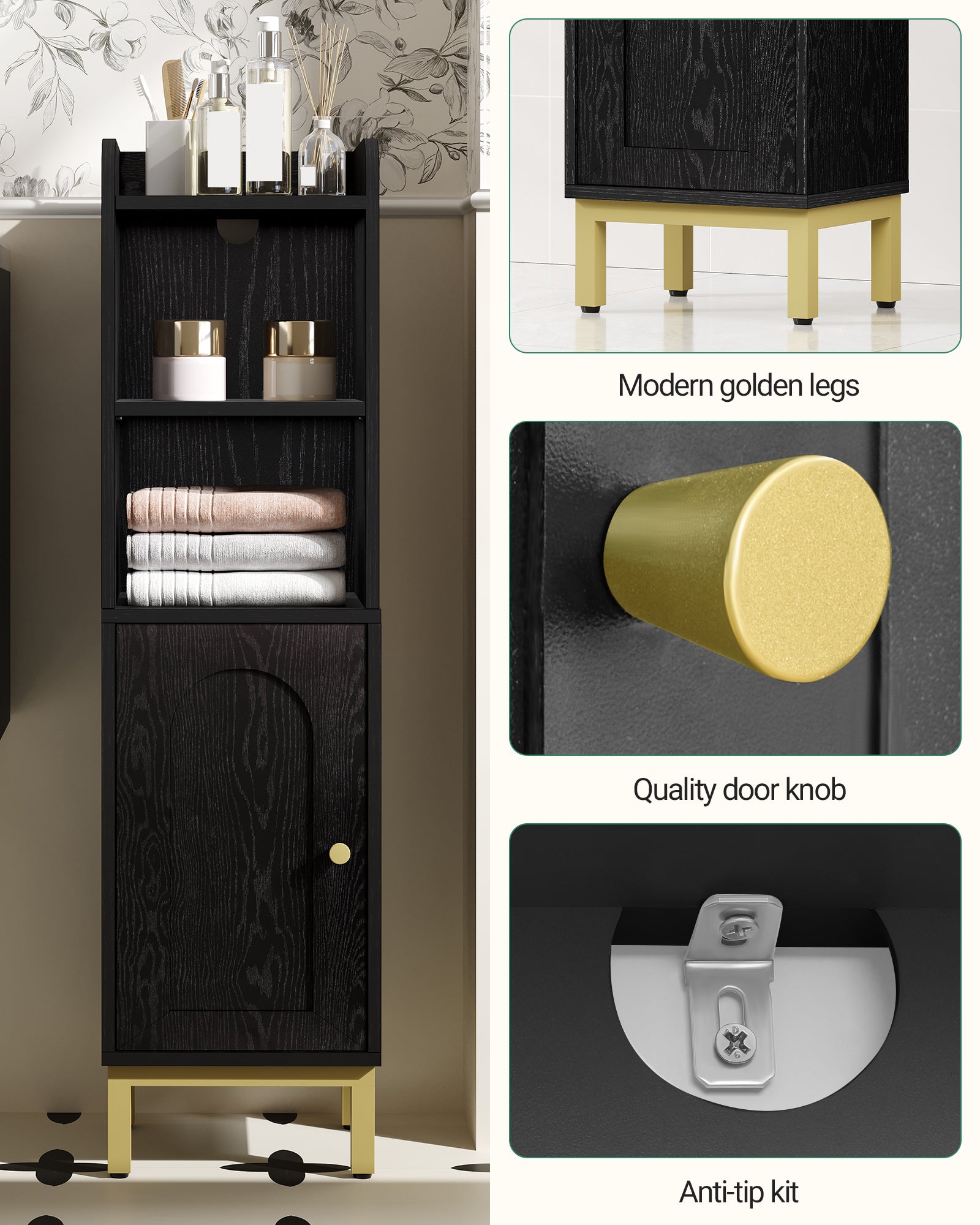 hzuaneri-bathroom-badschrank-schwarz-schmal-20x25x90-cm image 8