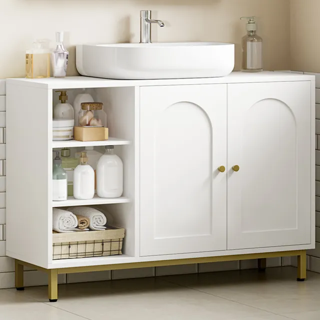 hzuaneri-bathroom-waschbeckenunterschrank-wei-gold-90-cm image 1