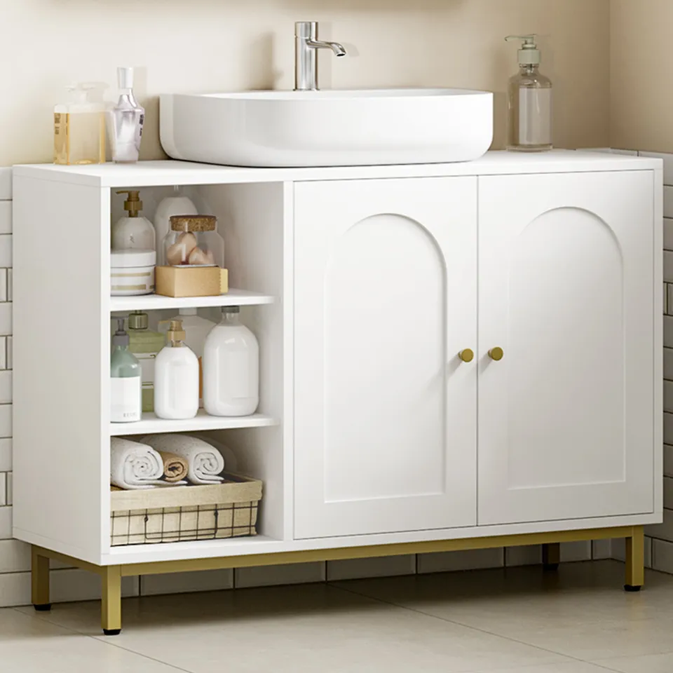hzuaneri-bathroom-waschbeckenunterschrank-wei-gold-90-cm image 1
