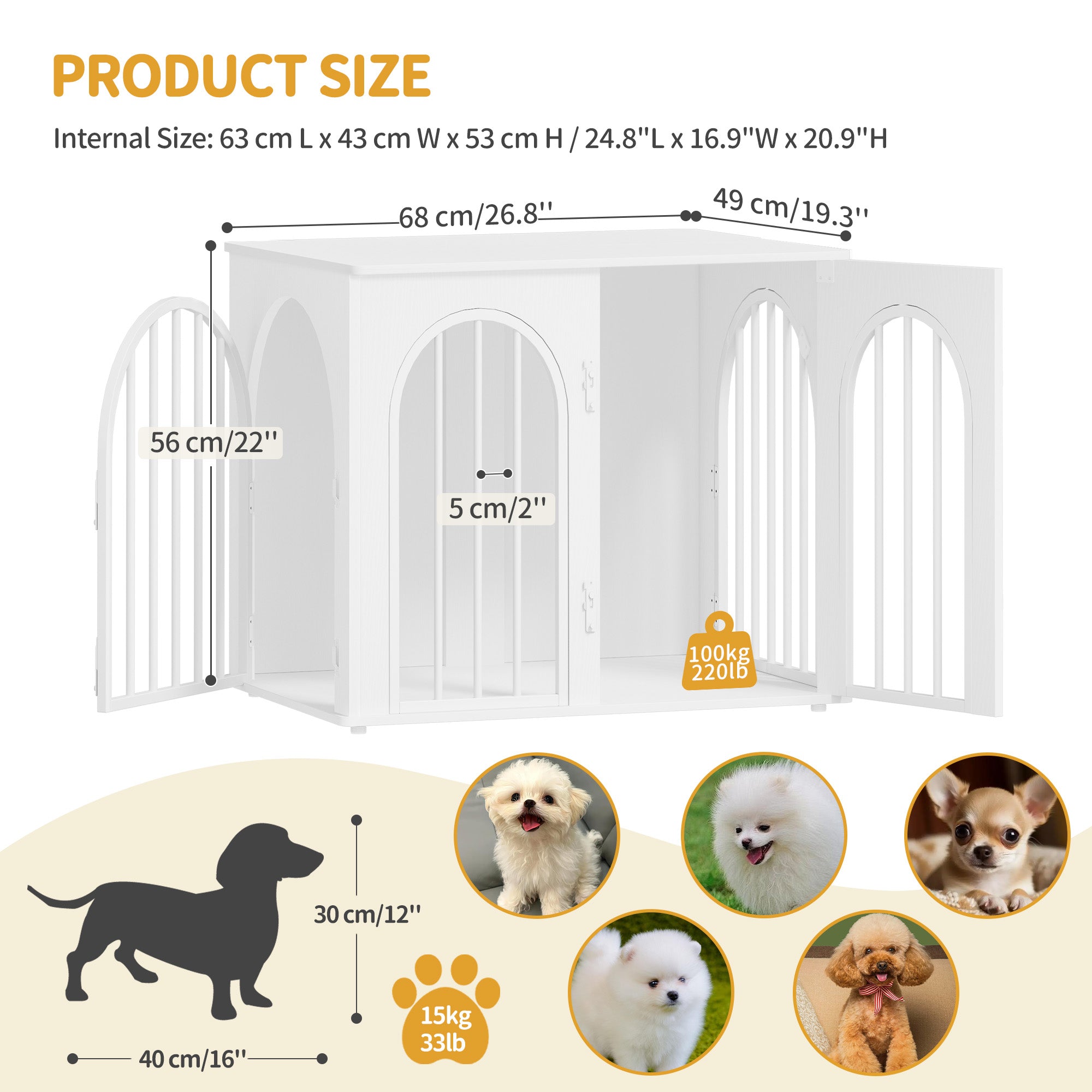hzuaneri-pet-dfc85513w-hundebox-m-bel-wei-68-cm-3-t-ren image 2