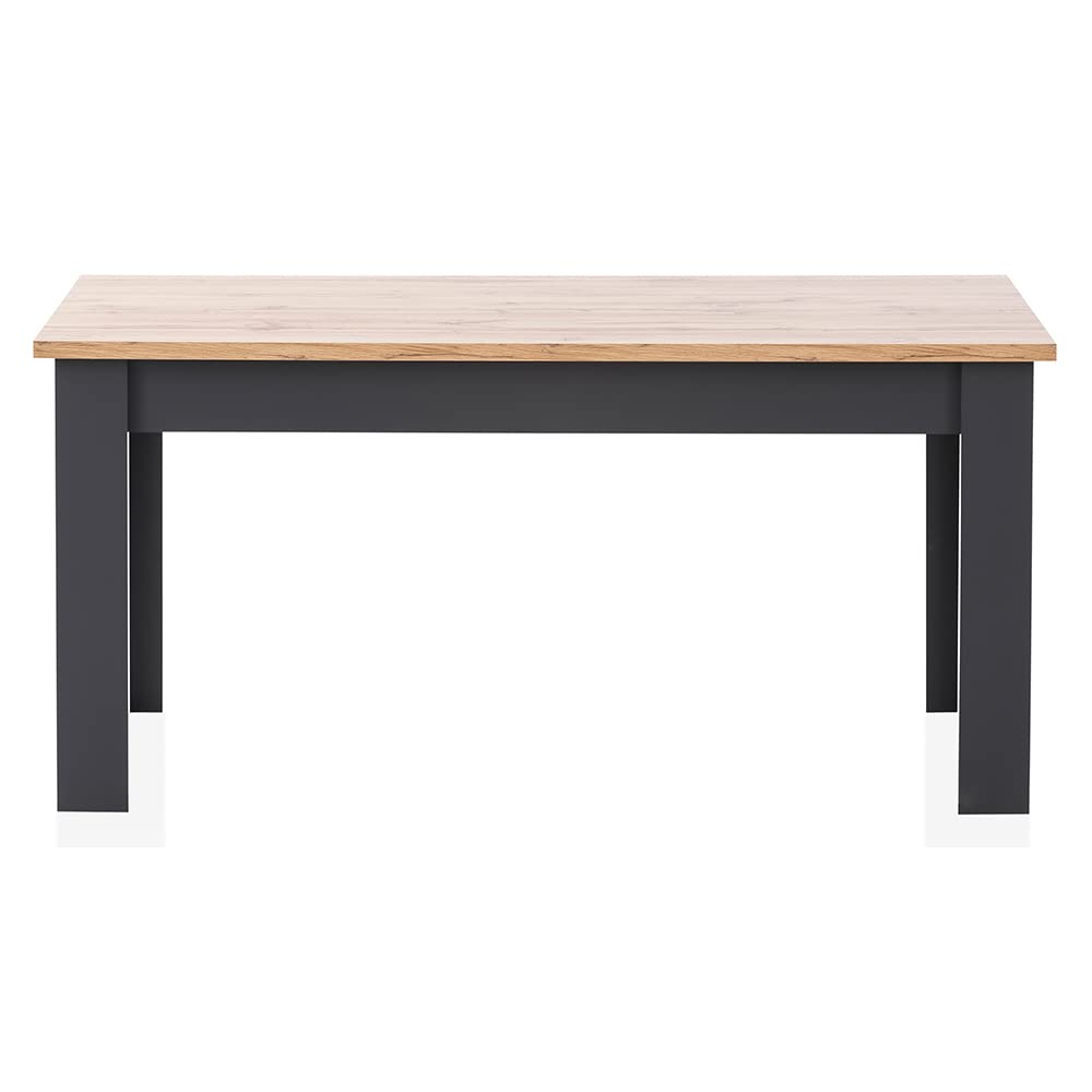 lomadox-esszimmer-esstisch-eiche-anthrazit-160x90-cm-landhaus image 1