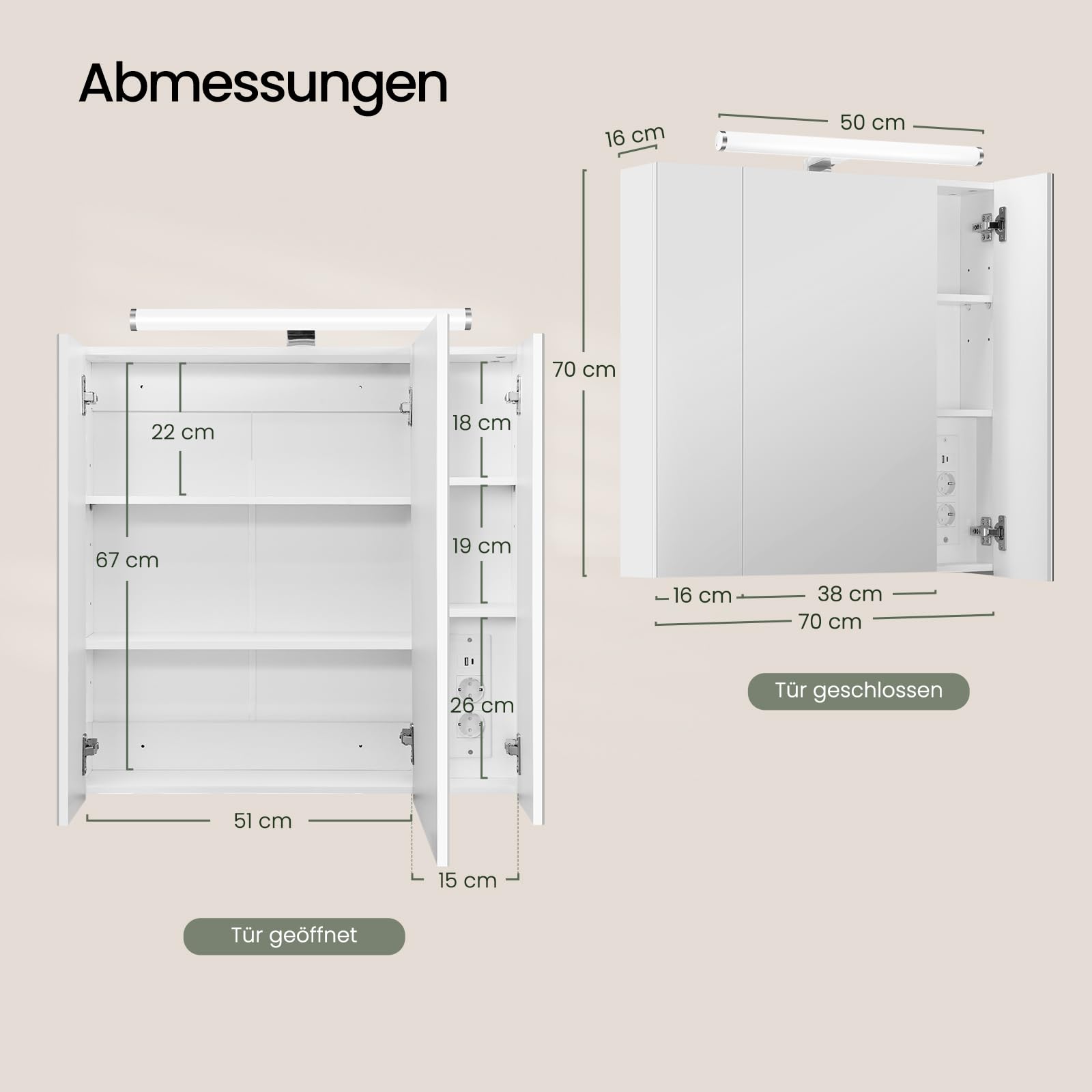 eugad-spiegelschrank-led-wei-70x70x16-cm-3-t-ren-steckdose image 3