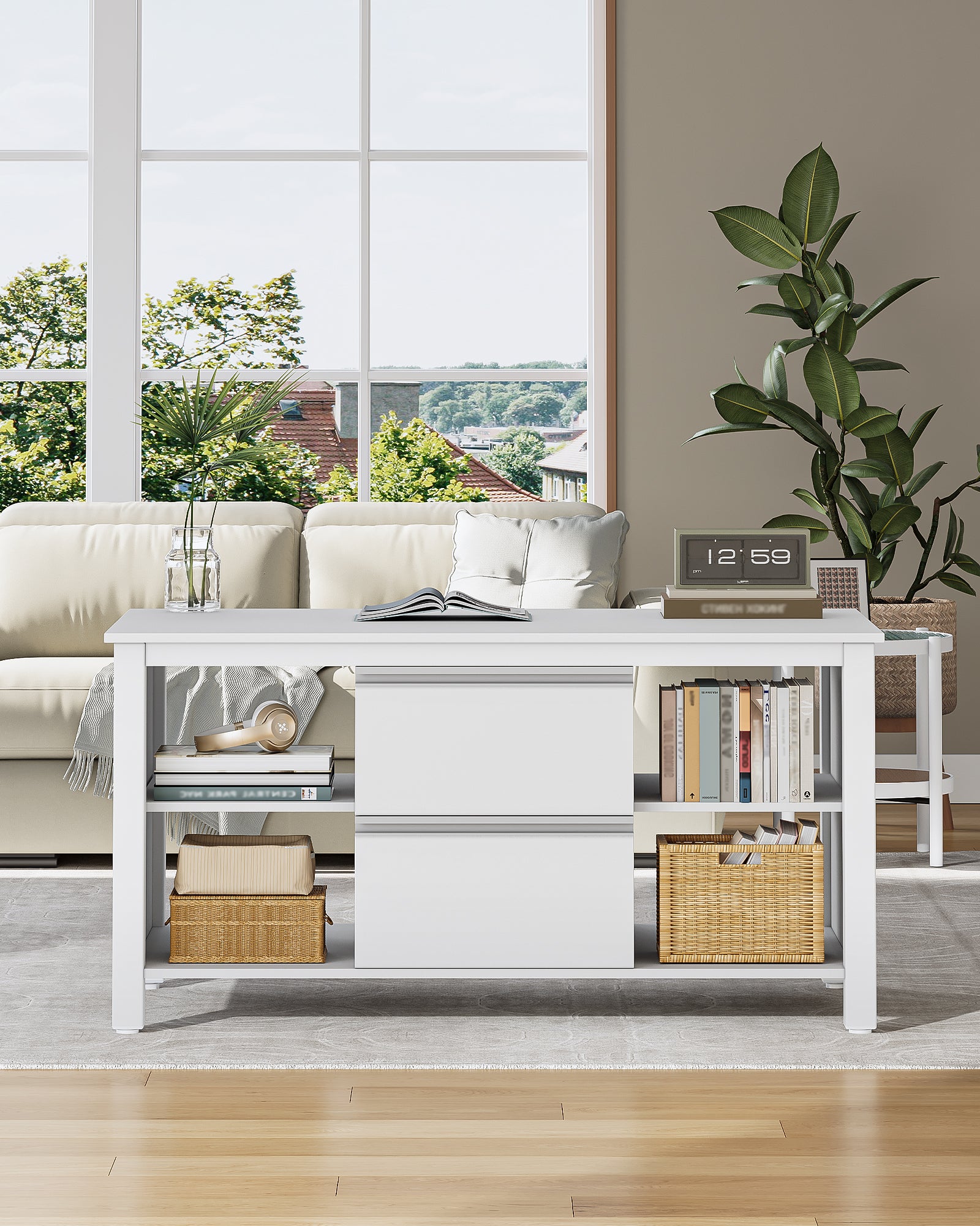 hzuaneri-ct22003w-couchtisch-wei-silber-100cm-2-schubladen image 7