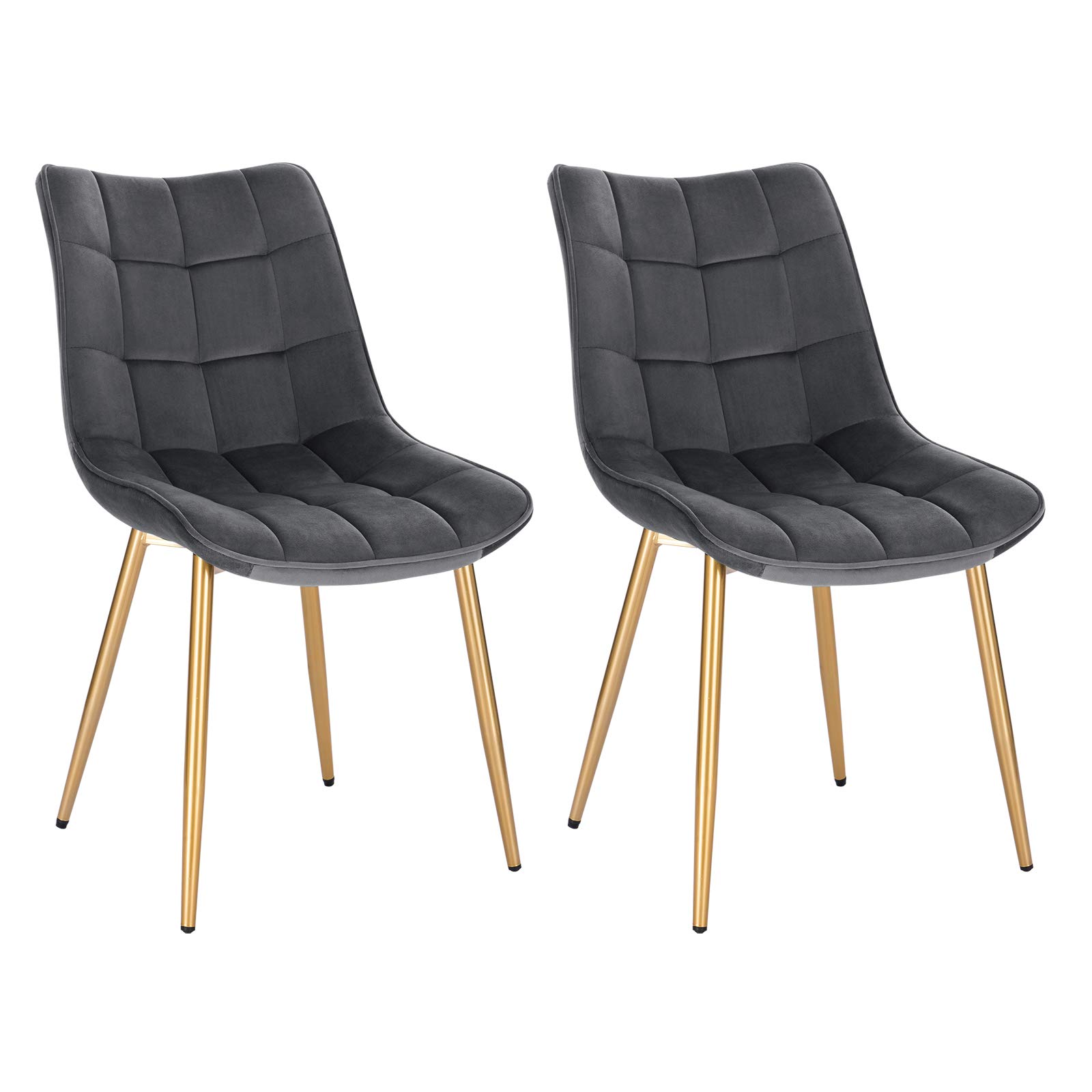eugad-esszimmerst-hle-2er-set-samt-grau-goldbeine-stuhl image 1