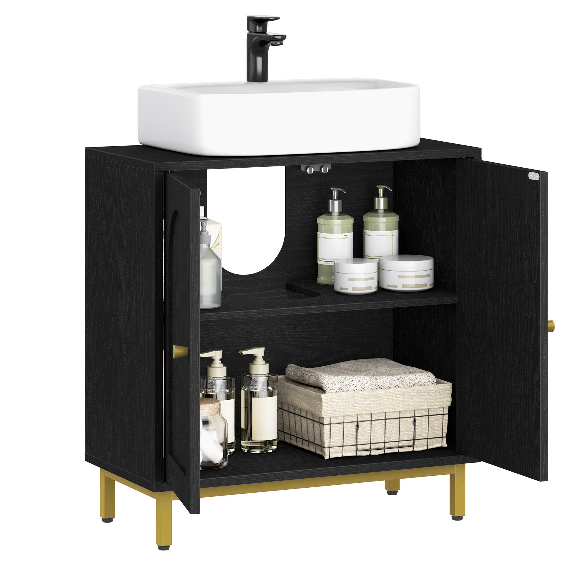 hzuaneri-bathroom-bc19104g-waschtischunterschrank-helle-eiche-60cm image 1