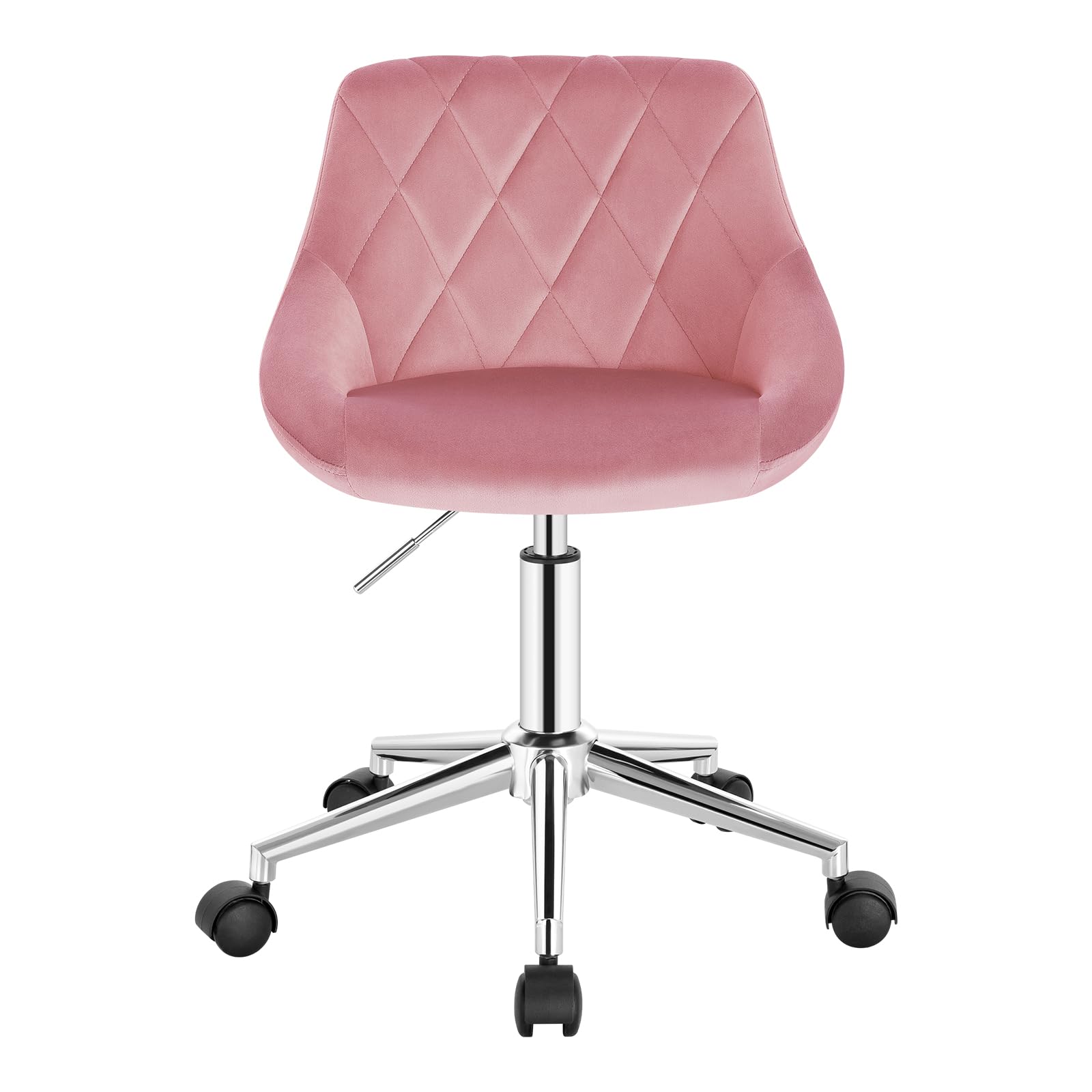 eugad-schminkstuhl-samtstuhl-rosa-drehbar-h-henverstellbar image 8