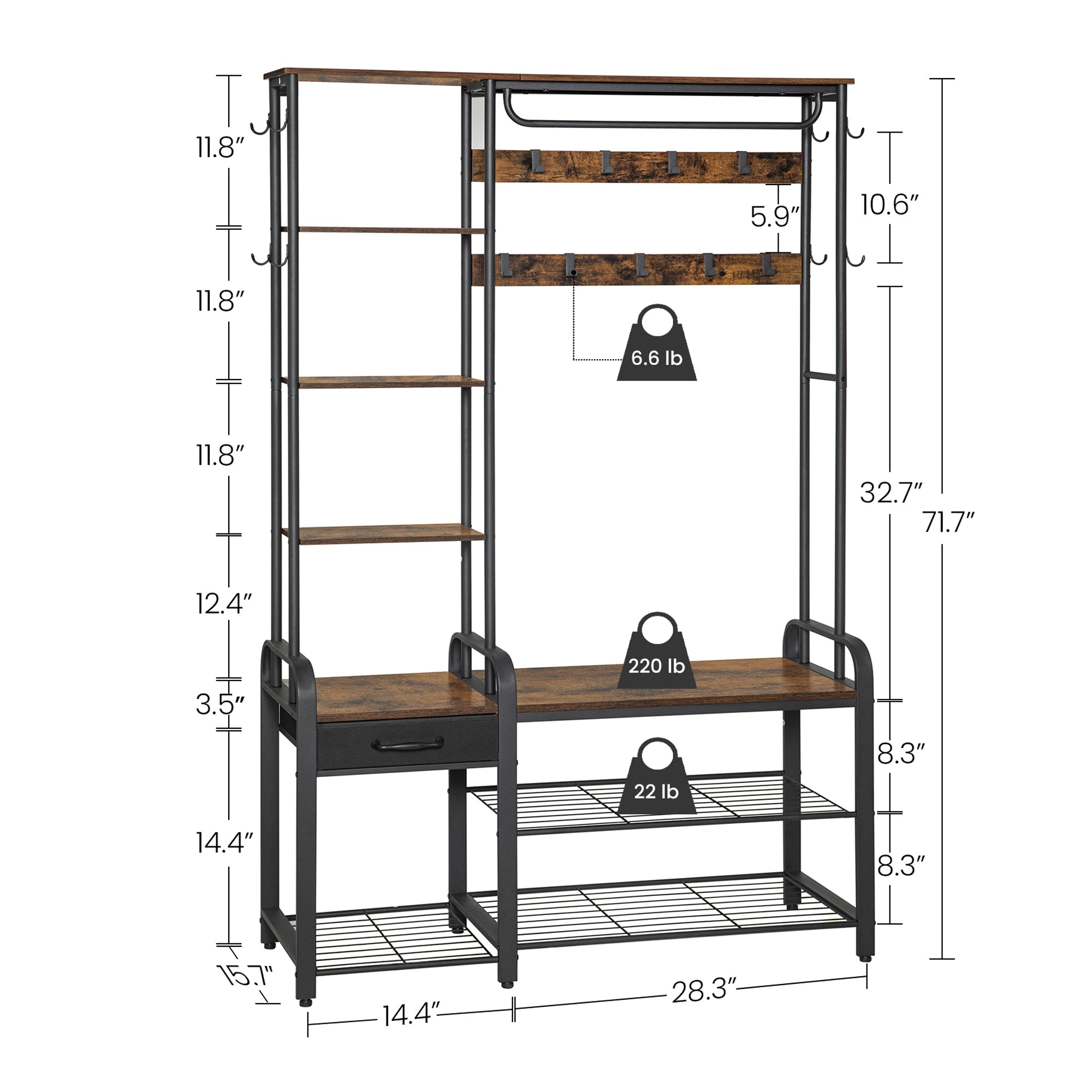 hzuaneri-living-room-ht03501b-garderobe-braun-mit-sitzbank image 2