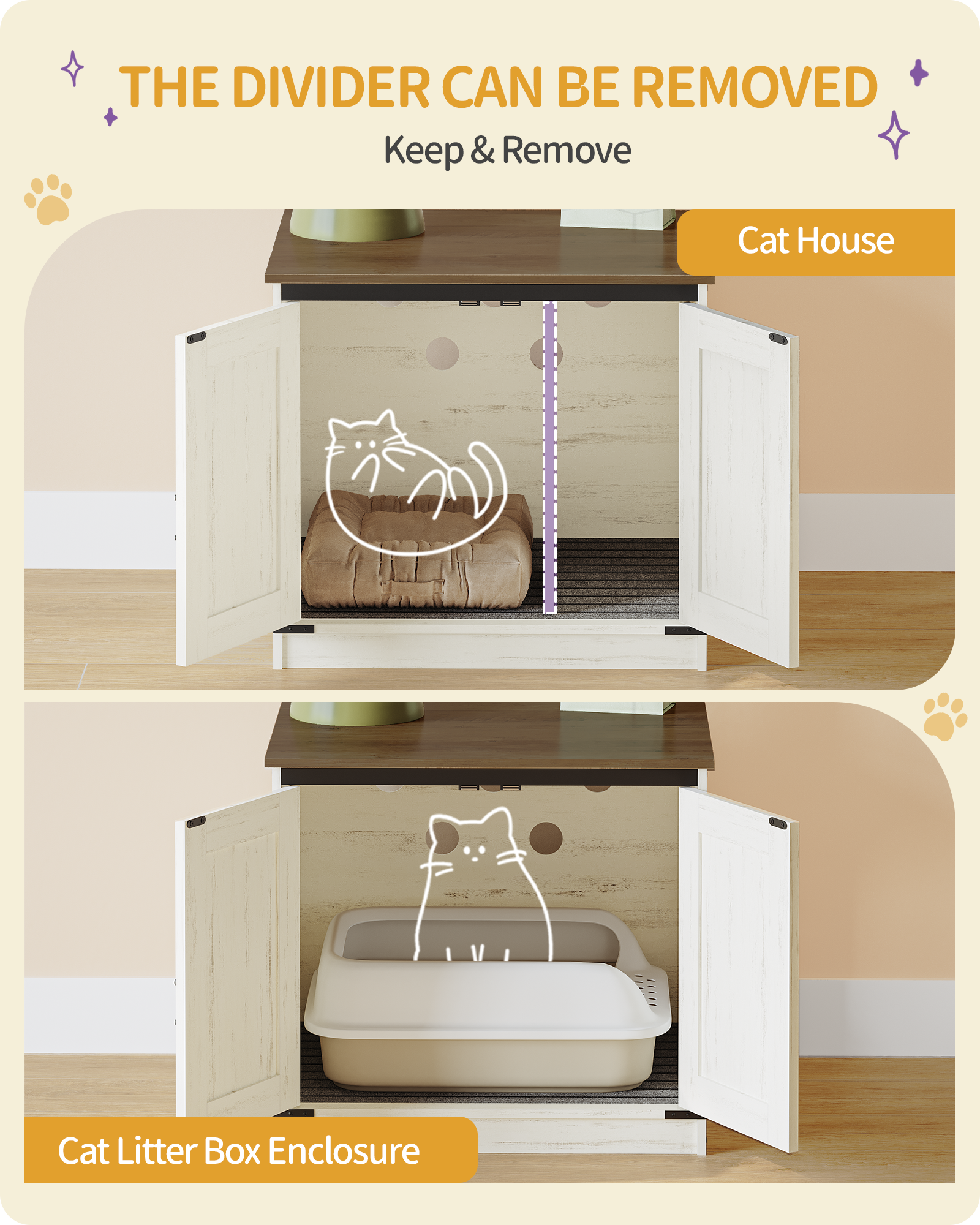 hzuaneri-pet-cb84514x-katzenklo-schrank-rustic-brown-wei-60cm image 5