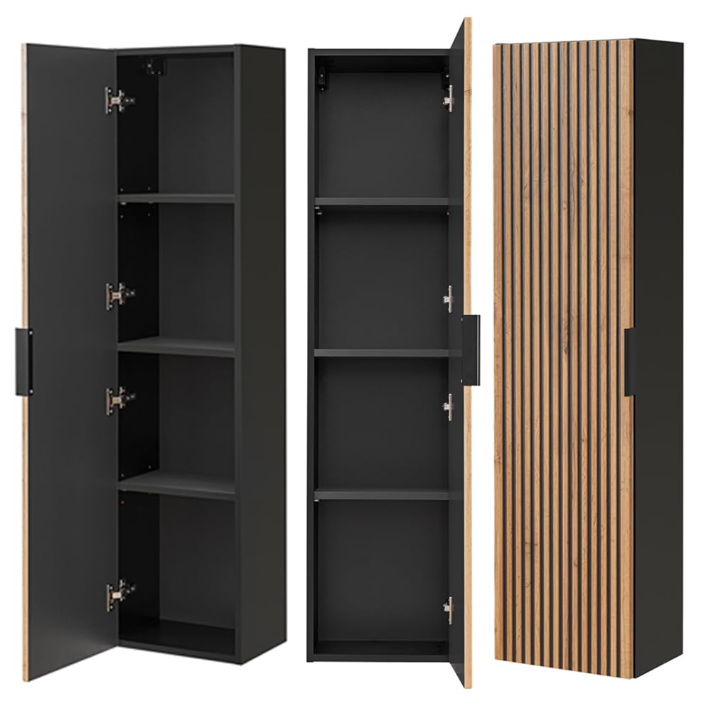 lomadox-badezimmer-badm-bel-set-140cm-anthrazit-eiche-led image 8