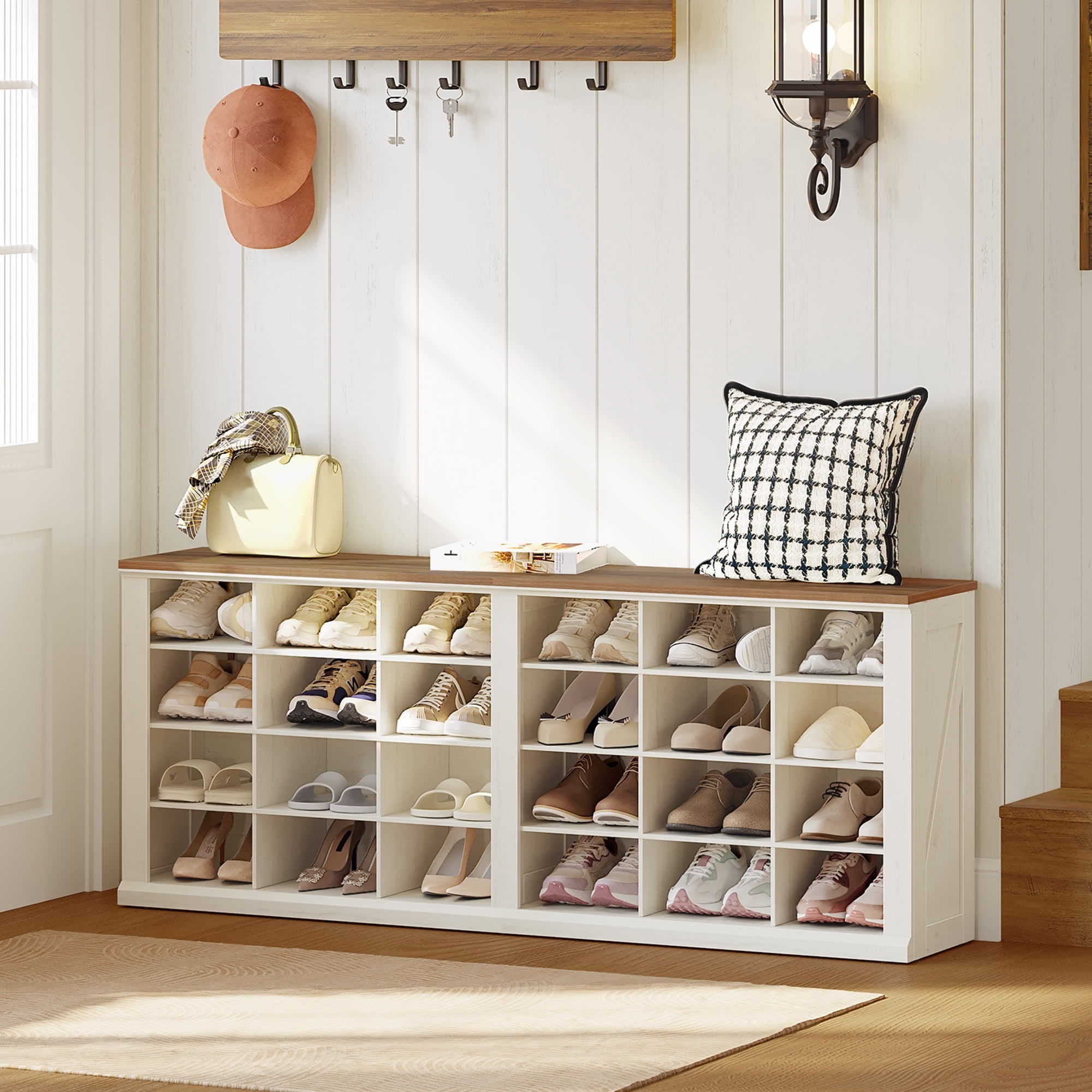 hzuaneri-living-room-schuhbank-antik-wei-24-f-cher-150-cm-breit image 4