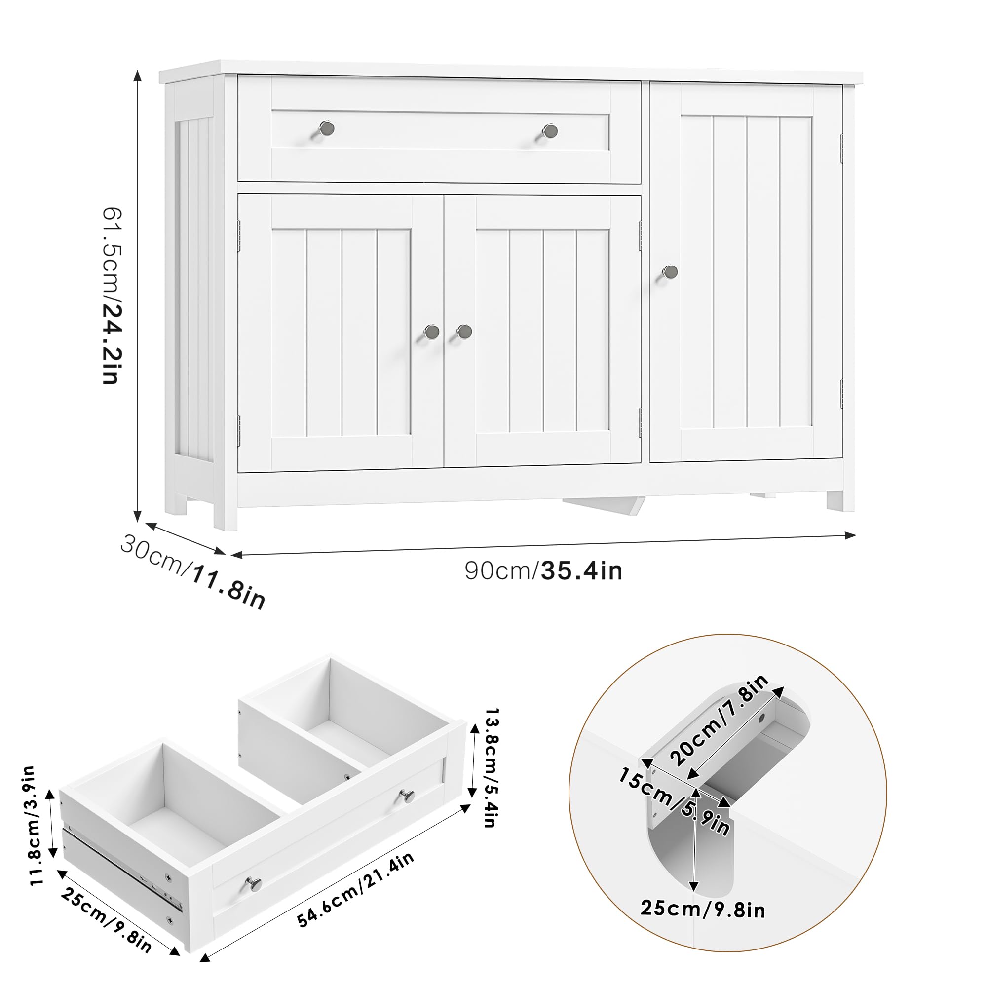 forehill-waschbeckenunterschrank-wei-90x30x61-5cm-mit-schublade image 3