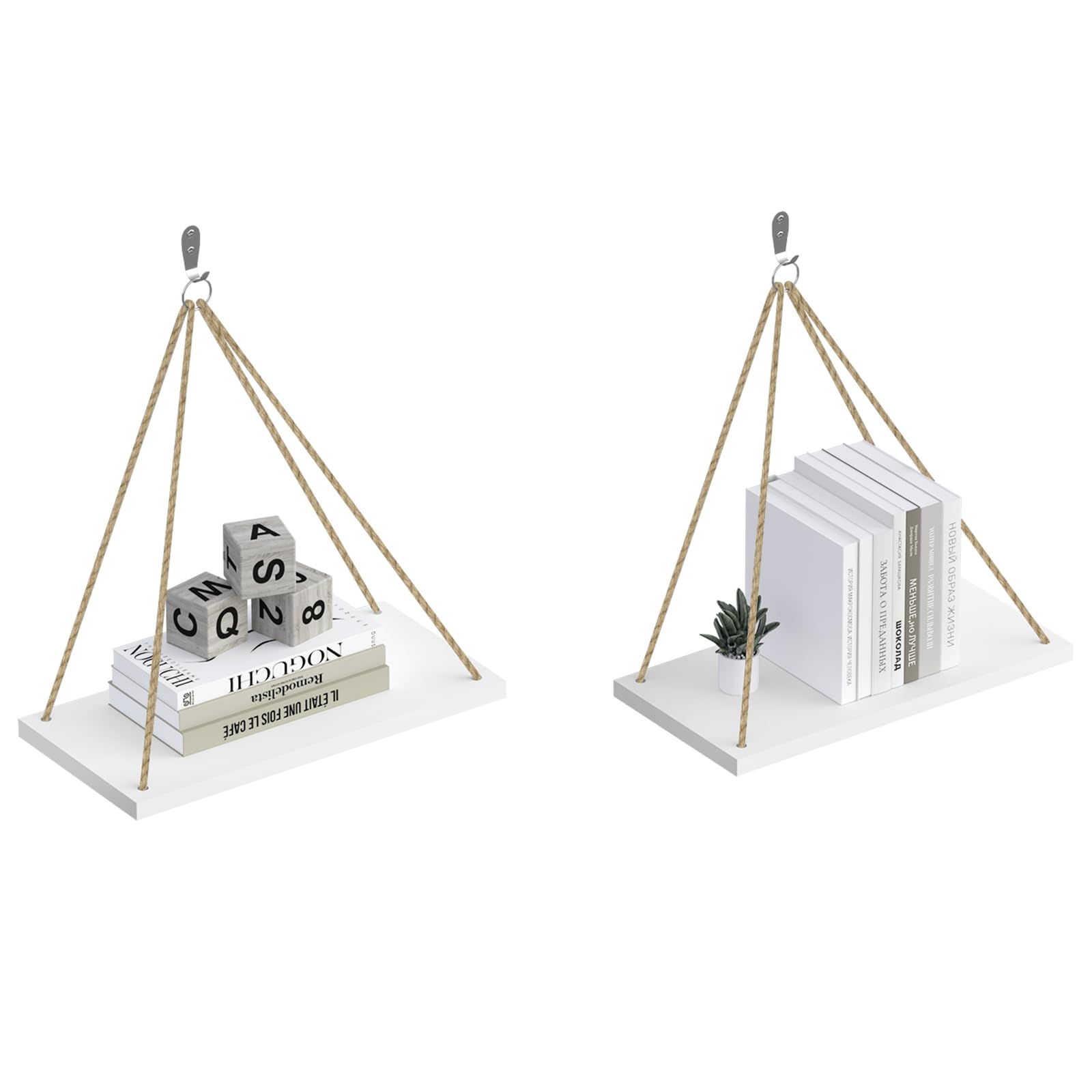 eugad-wandregal-2er-set-wei-40x20-cm-h-ngeregal-mit-seil image 1