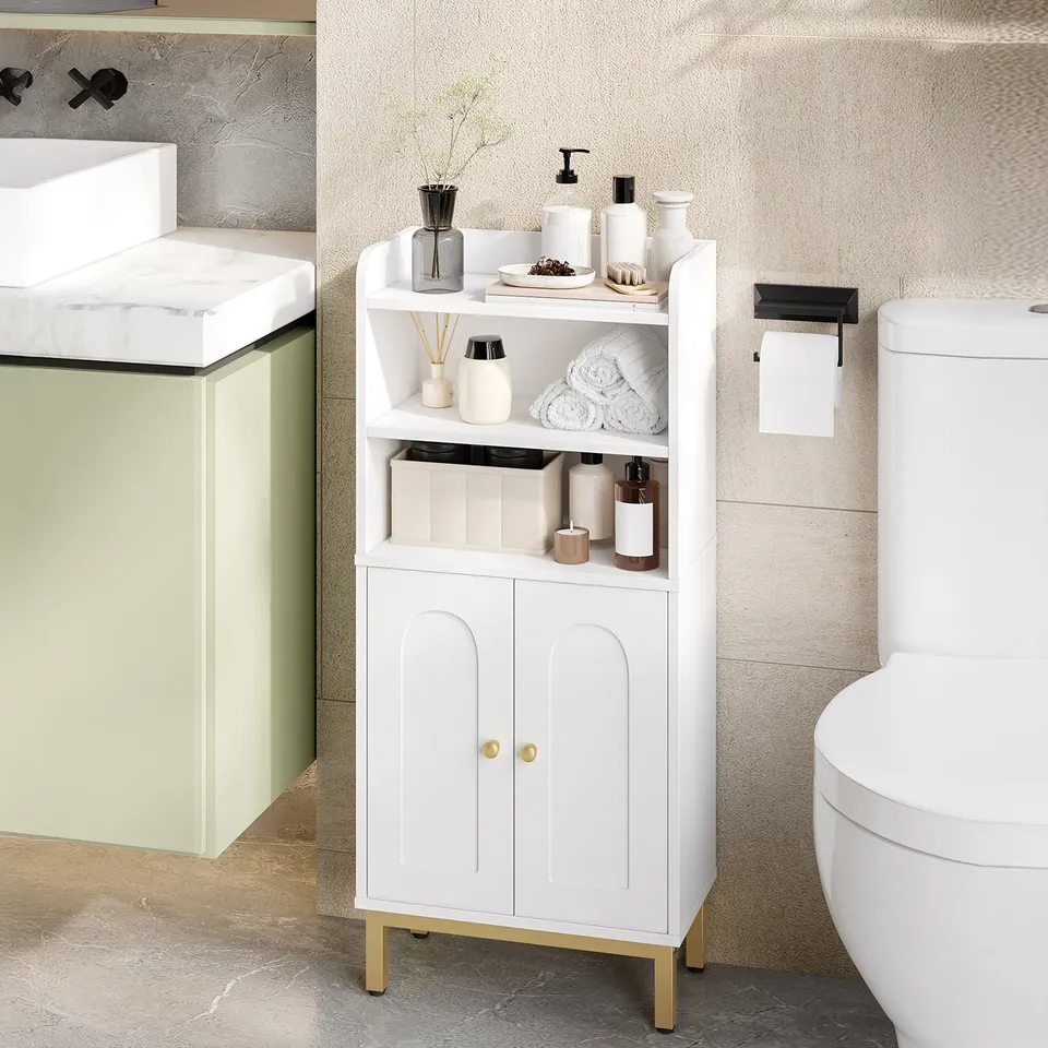 hzuaneri-bathroom-bc48213g-badschrank-wei-2-t-ren-schmal image 1